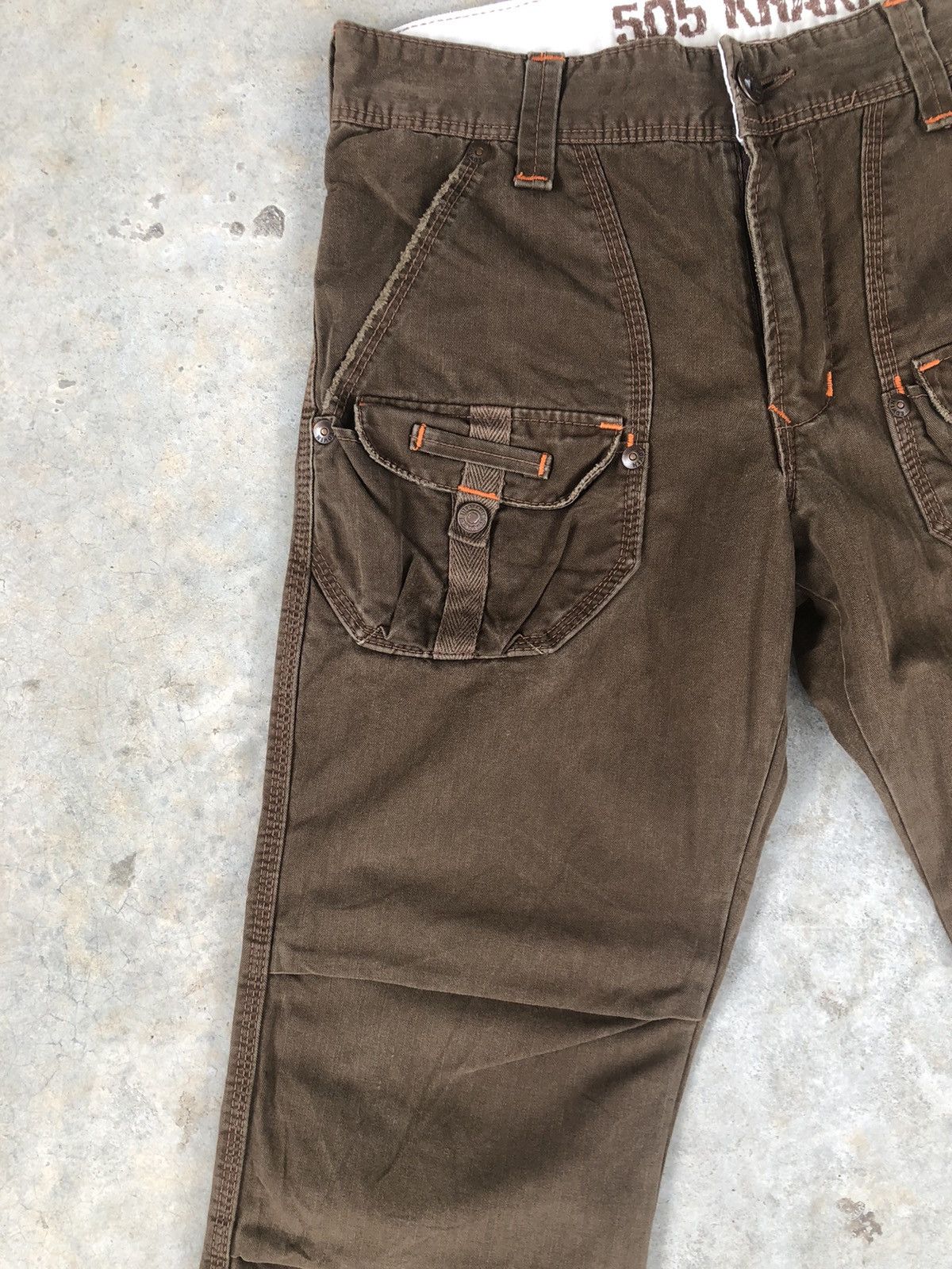 Edwin edwin 505 KHAKI cargo pants bush pants buckle Size US 30 / EU 46 - 4 Thumbnail