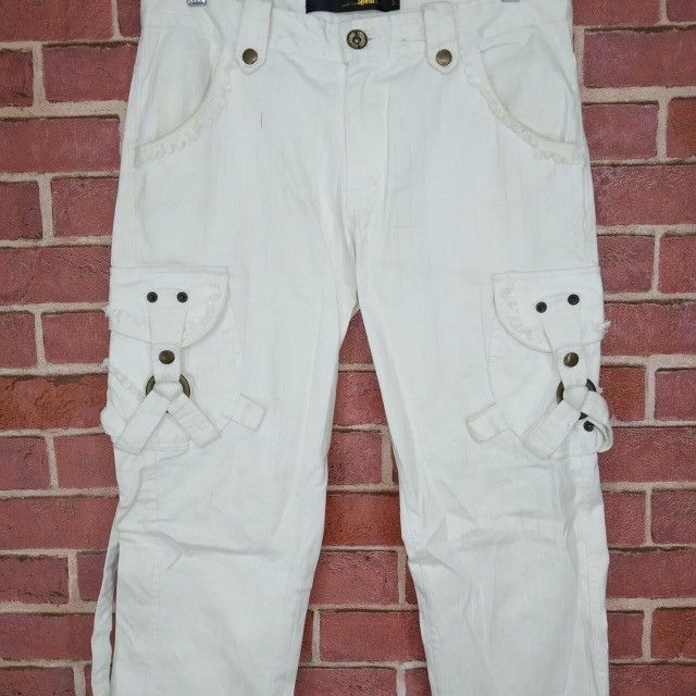 Japanese Brand Vintage Apestein Parachute Punk Tactical Pocket Side Panta Size US 33 - 4 Thumbnail