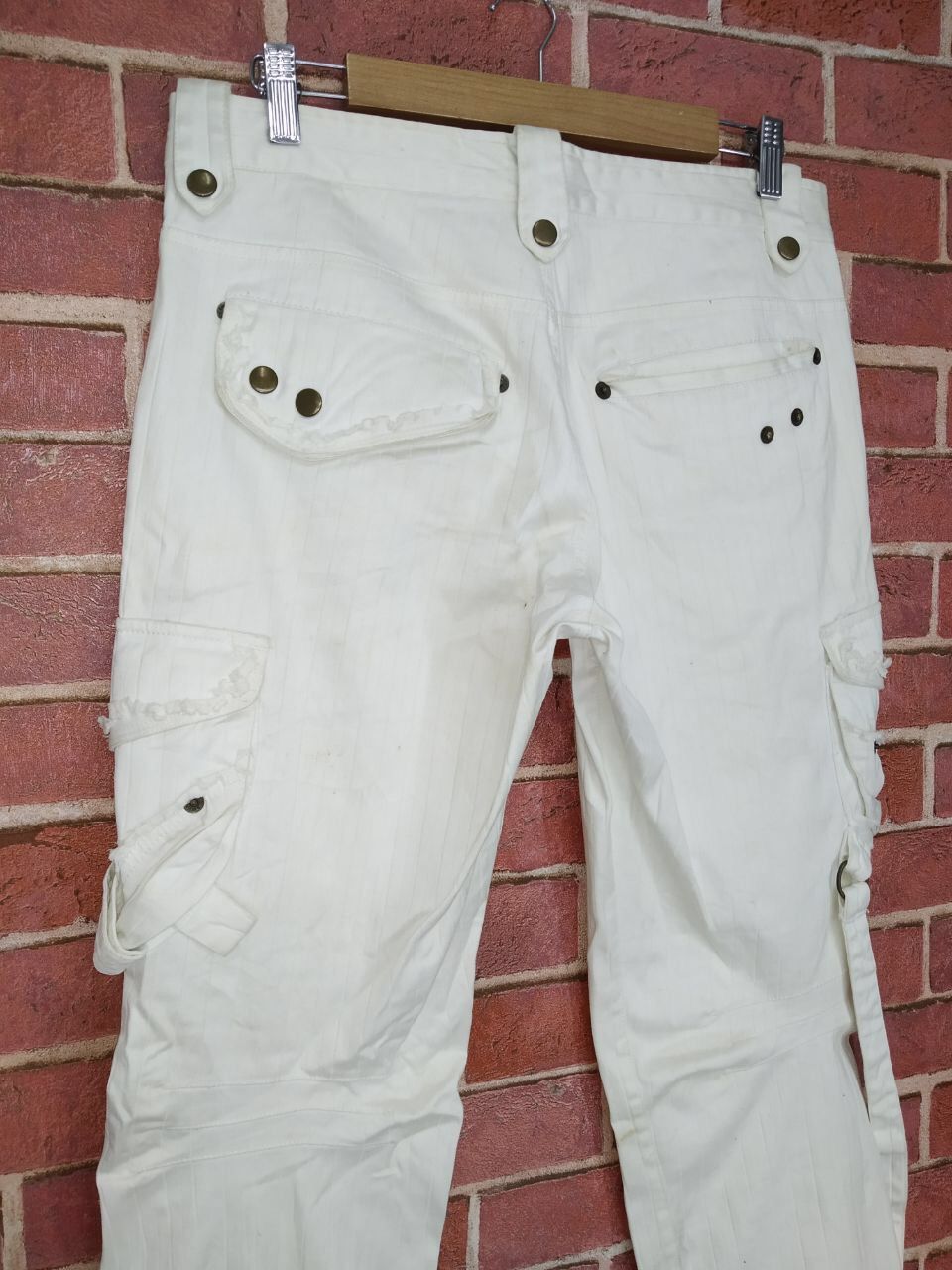 Japanese Brand Vintage Apestein Parachute Punk Tactical Pocket Side Panta Size US 33 - 5 Thumbnail
