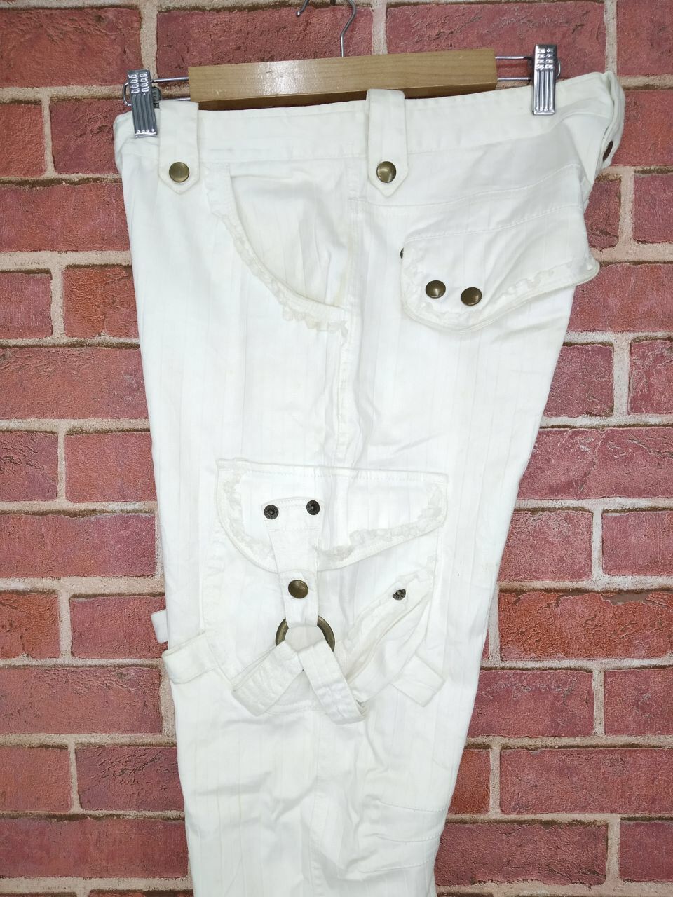 Japanese Brand Vintage Apestein Parachute Punk Tactical Pocket Side Panta Size US 33 - 6 Thumbnail