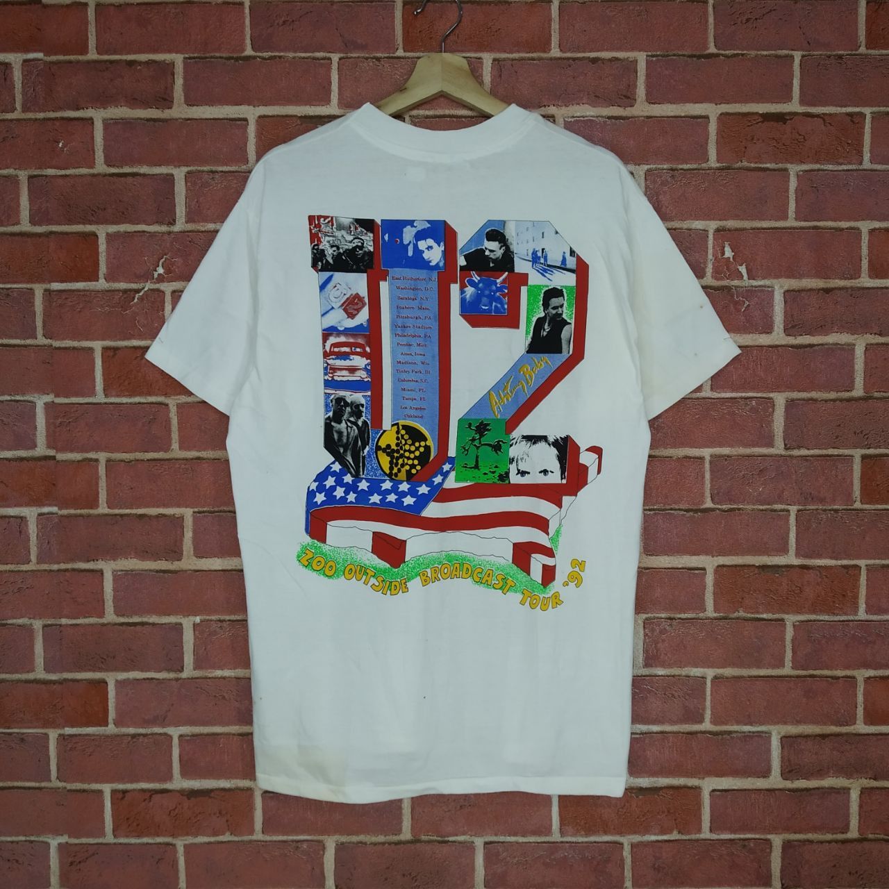Band Tees Vintage U2 Alternative Rock Band Rock Tour Backprint Promo Size US L / EU 52-54 / 3 - 2 Thumbnail
