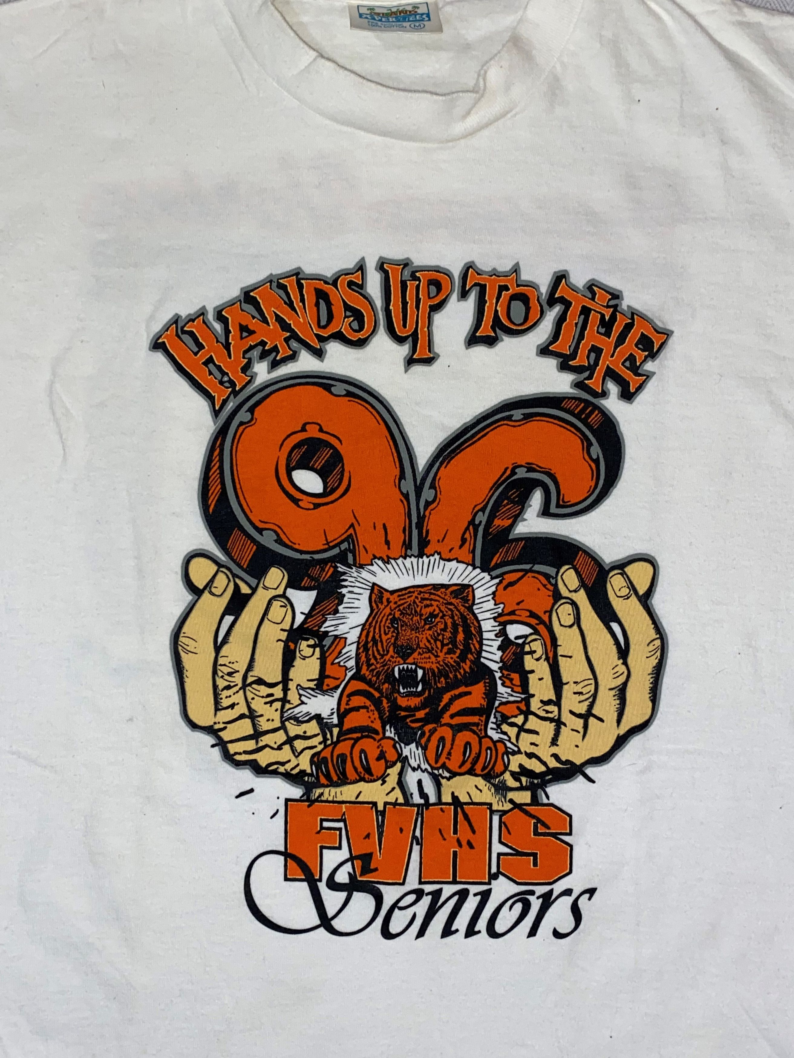 Vintage 🏁 Vintage '96 Seniors T-Shirt 🏁 Size US S / EU 44-46 / 1 - 2 Thumbnail