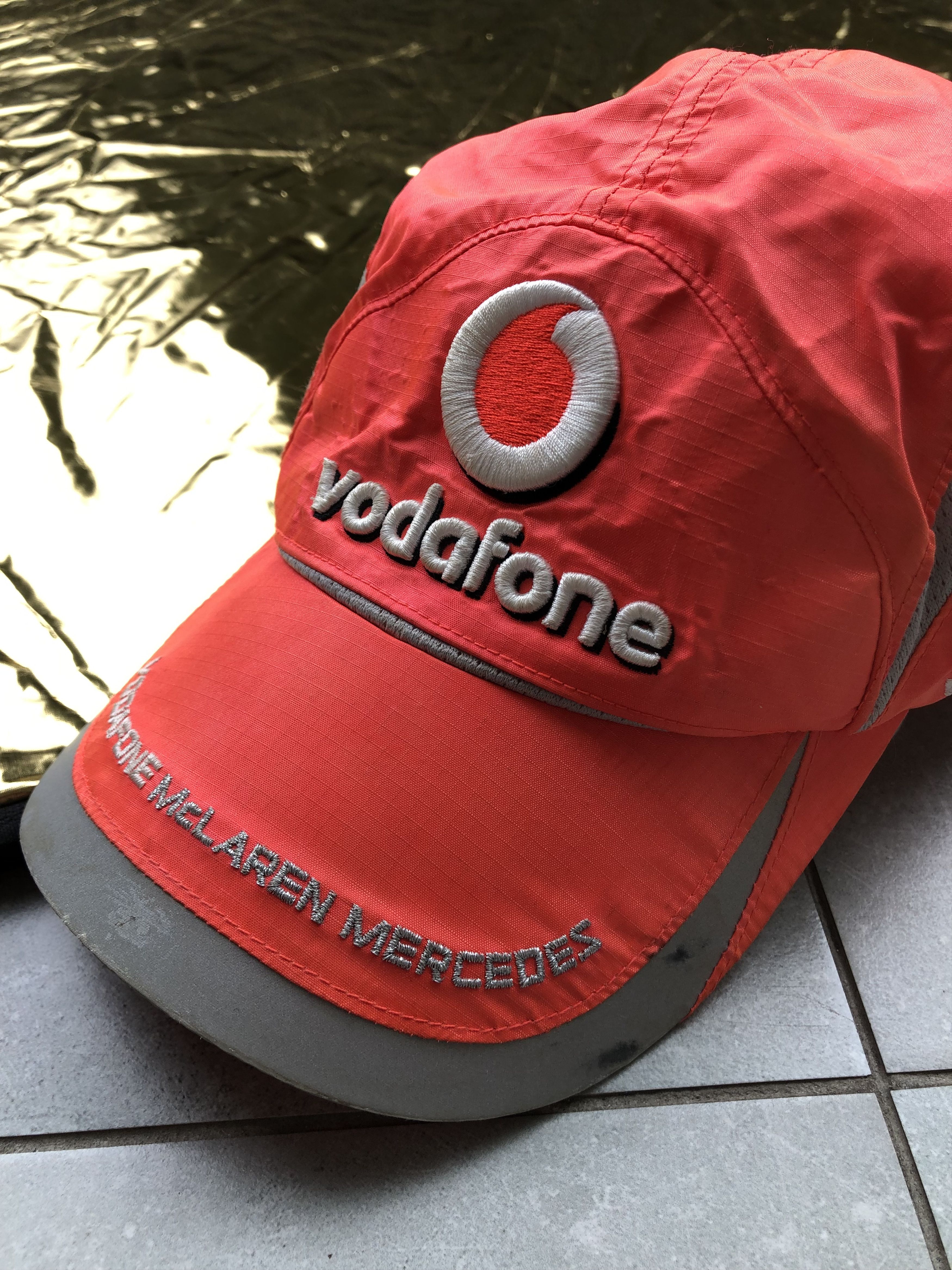 Casquette Vintage McLaren Mercedes Vodafone - Homme - Orange Taille Unique
