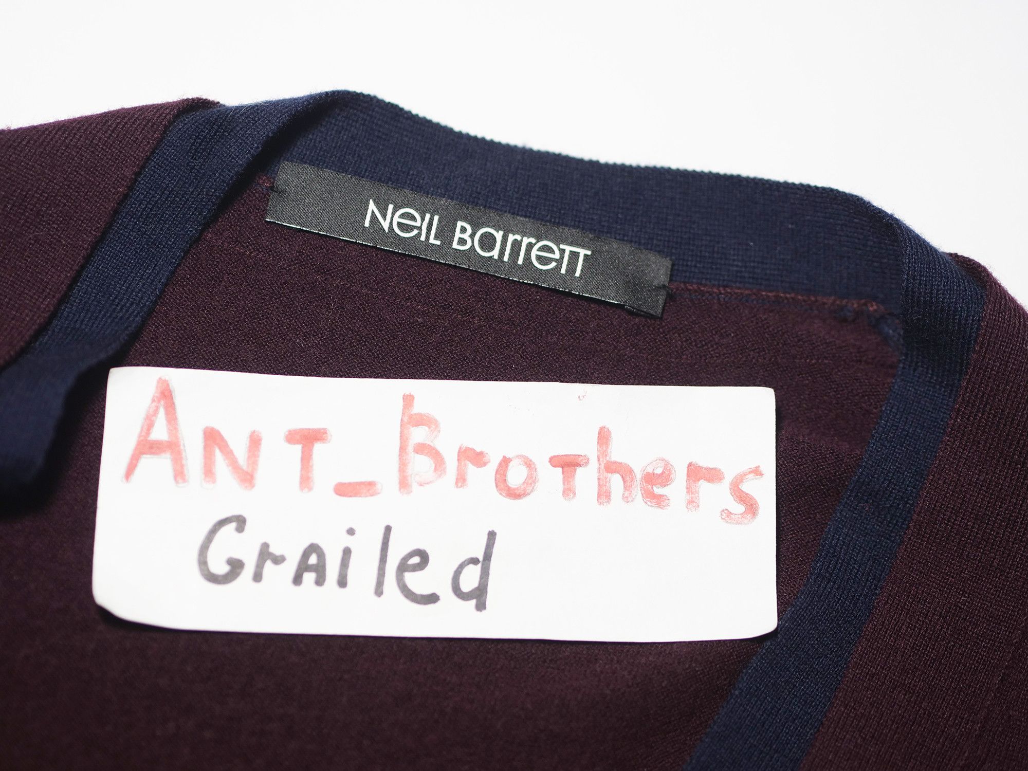 Neil Barrett wool cardigan