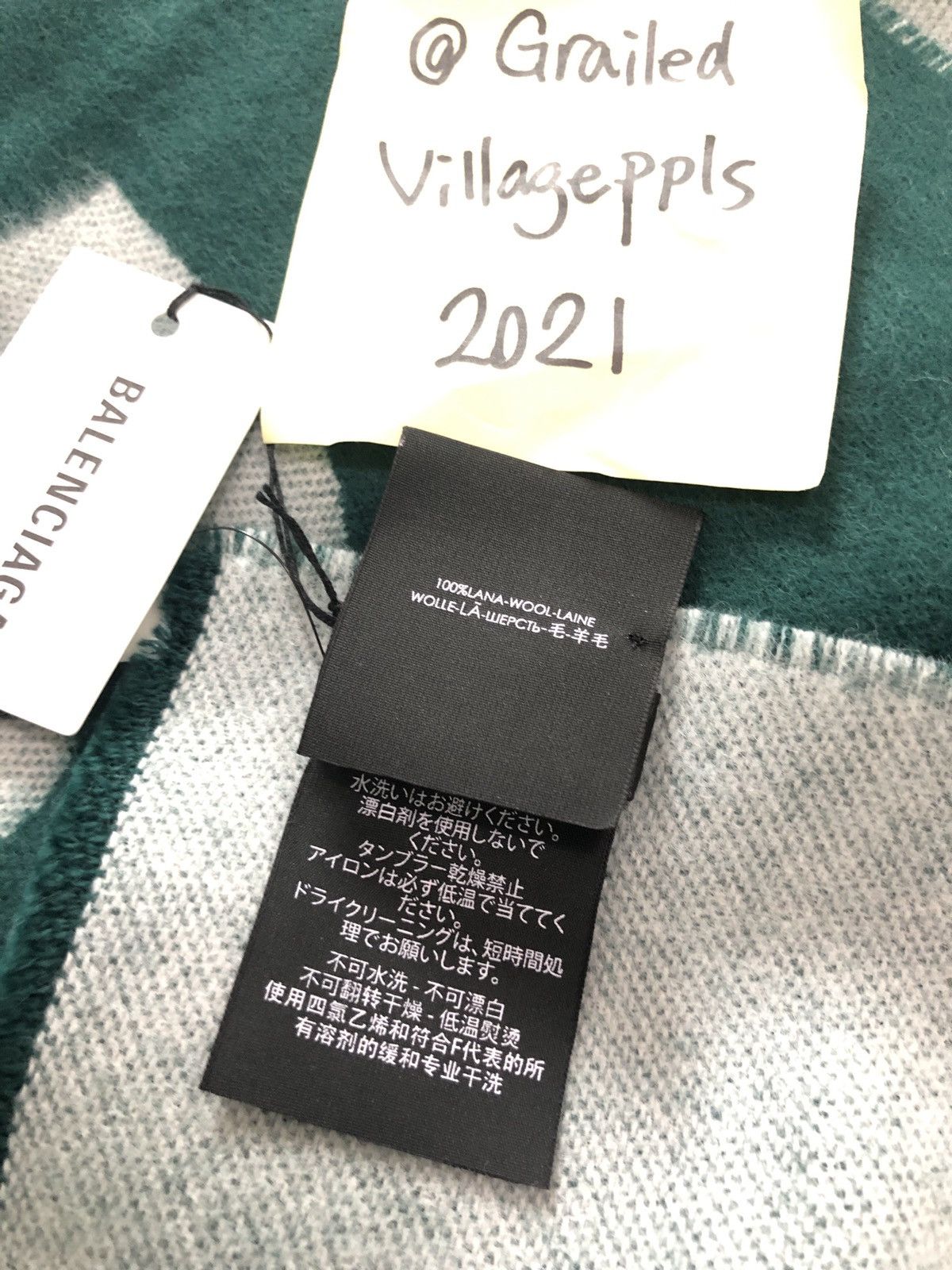 Balenciaga Balenciaga Logo-Jacquard Wool Scarf Size ONE SIZE - 7 Thumbnail