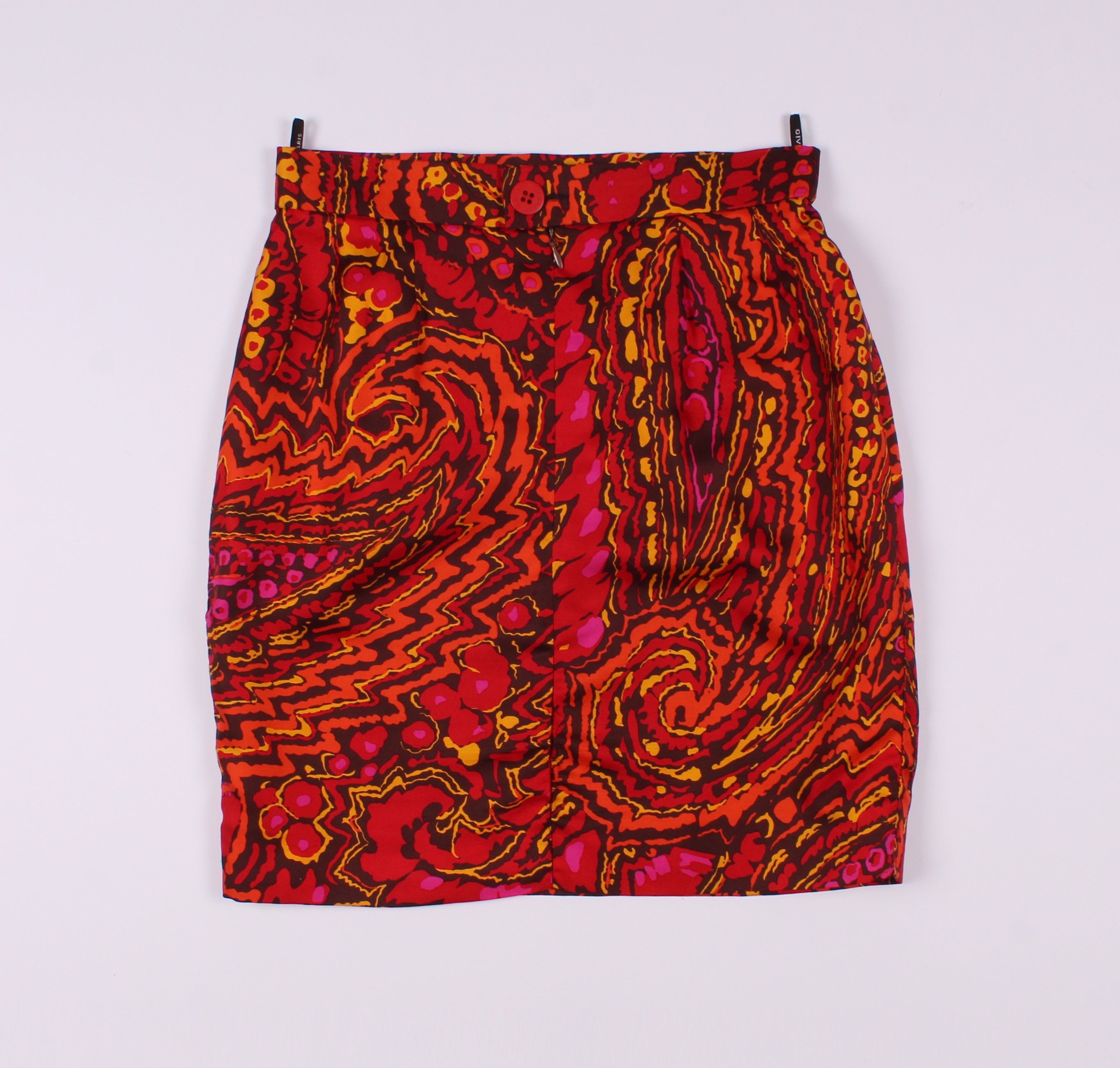 Givenchy Vintage Givenchy Boutiques Paisley Silk Mini Skirt Size 26" / US 2 / IT 38 - 9 Thumbnail