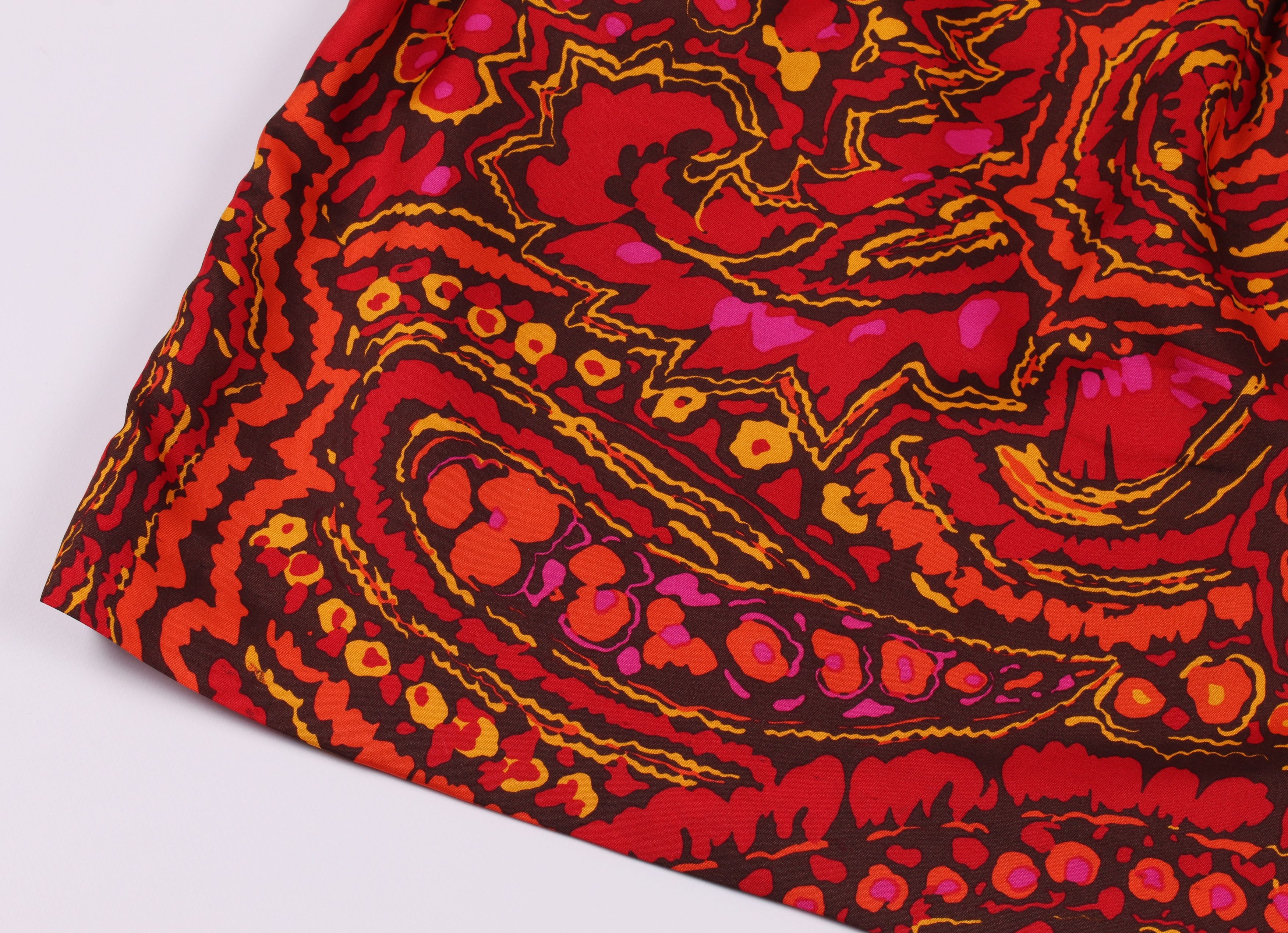 Givenchy Vintage Givenchy Boutiques Paisley Silk Mini Skirt Size 26" / US 2 / IT 38 - 5 Thumbnail