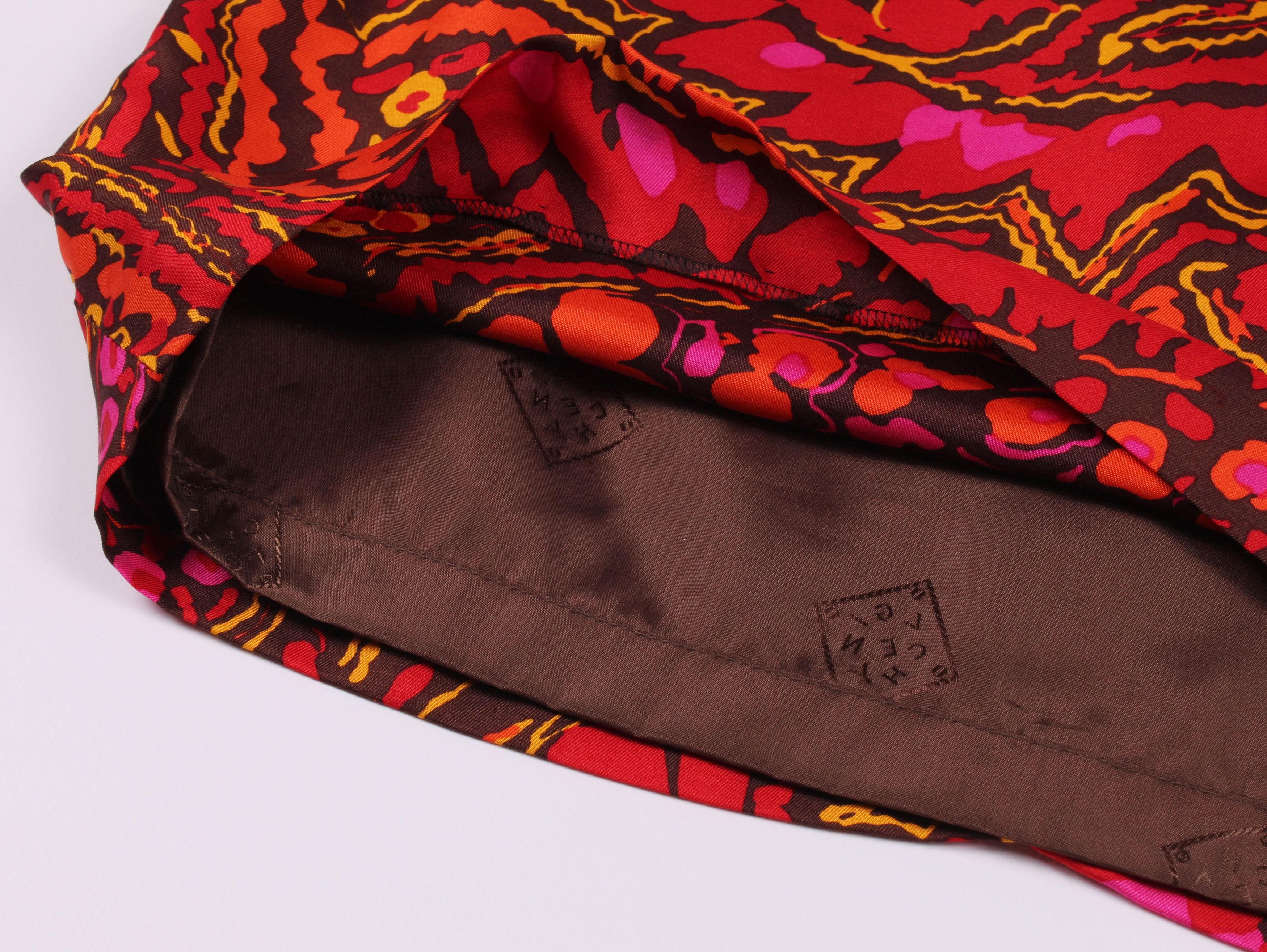 Givenchy Vintage Givenchy Boutiques Paisley Silk Mini Skirt Size 26" / US 2 / IT 38 - 6 Thumbnail