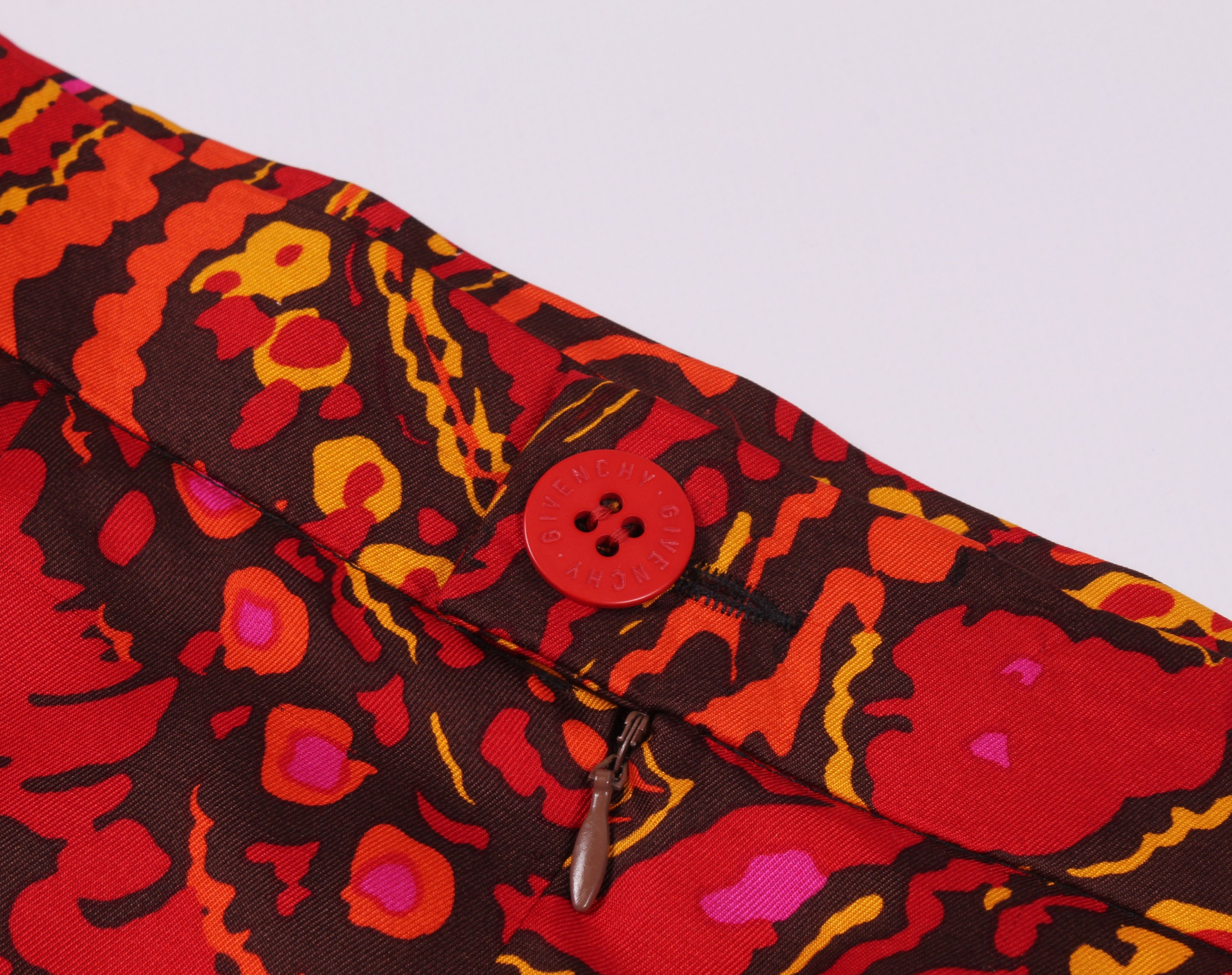 Givenchy Vintage Givenchy Boutiques Paisley Silk Mini Skirt Size 26" / US 2 / IT 38 - 8 Thumbnail