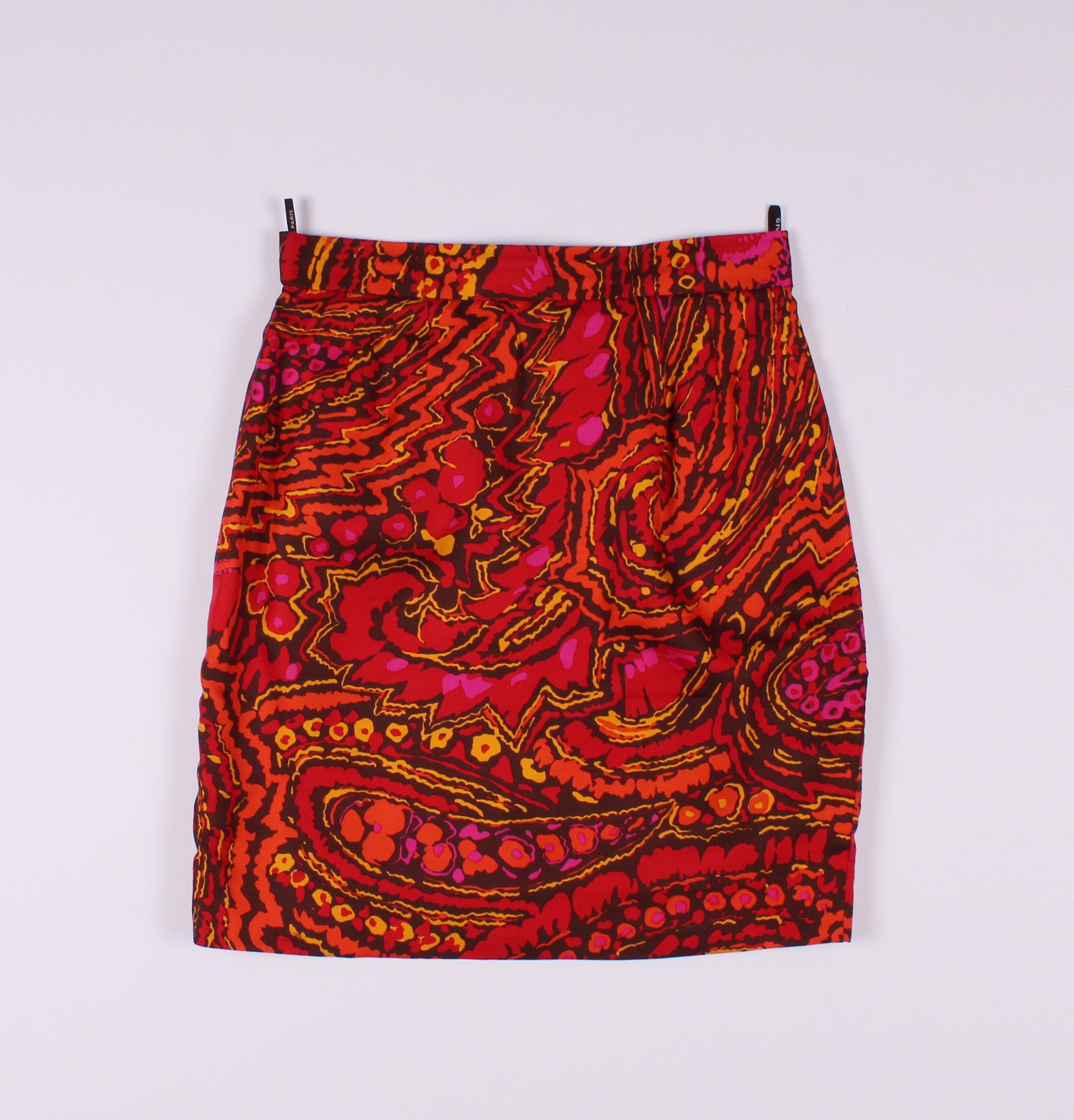 Givenchy Vintage Givenchy Boutiques Paisley Silk Mini Skirt Size 26" / US 2 / IT 38 - 3 Thumbnail
