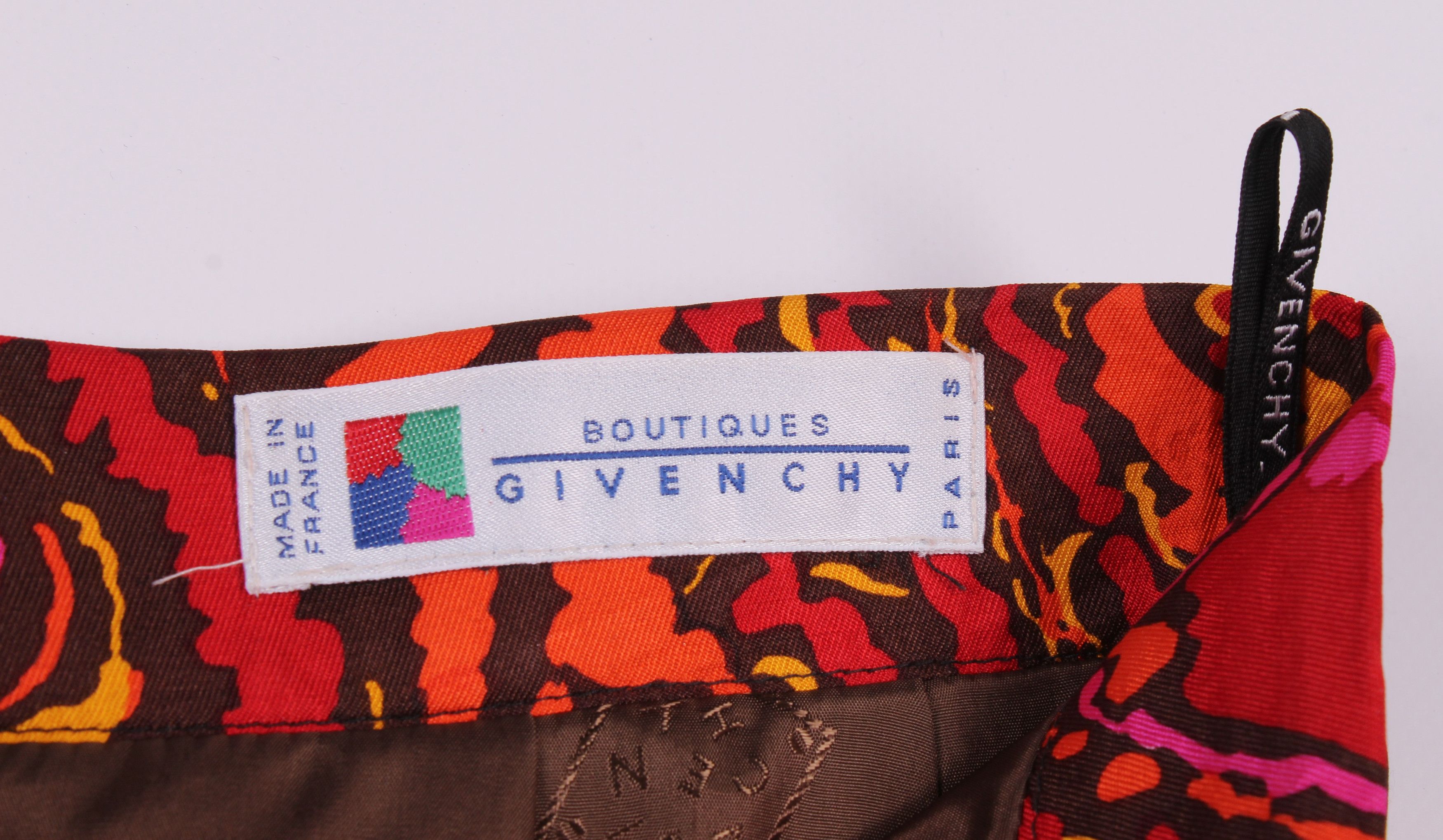 Givenchy Vintage Givenchy Boutiques Paisley Silk Mini Skirt Size 26" / US 2 / IT 38 - 7 Thumbnail