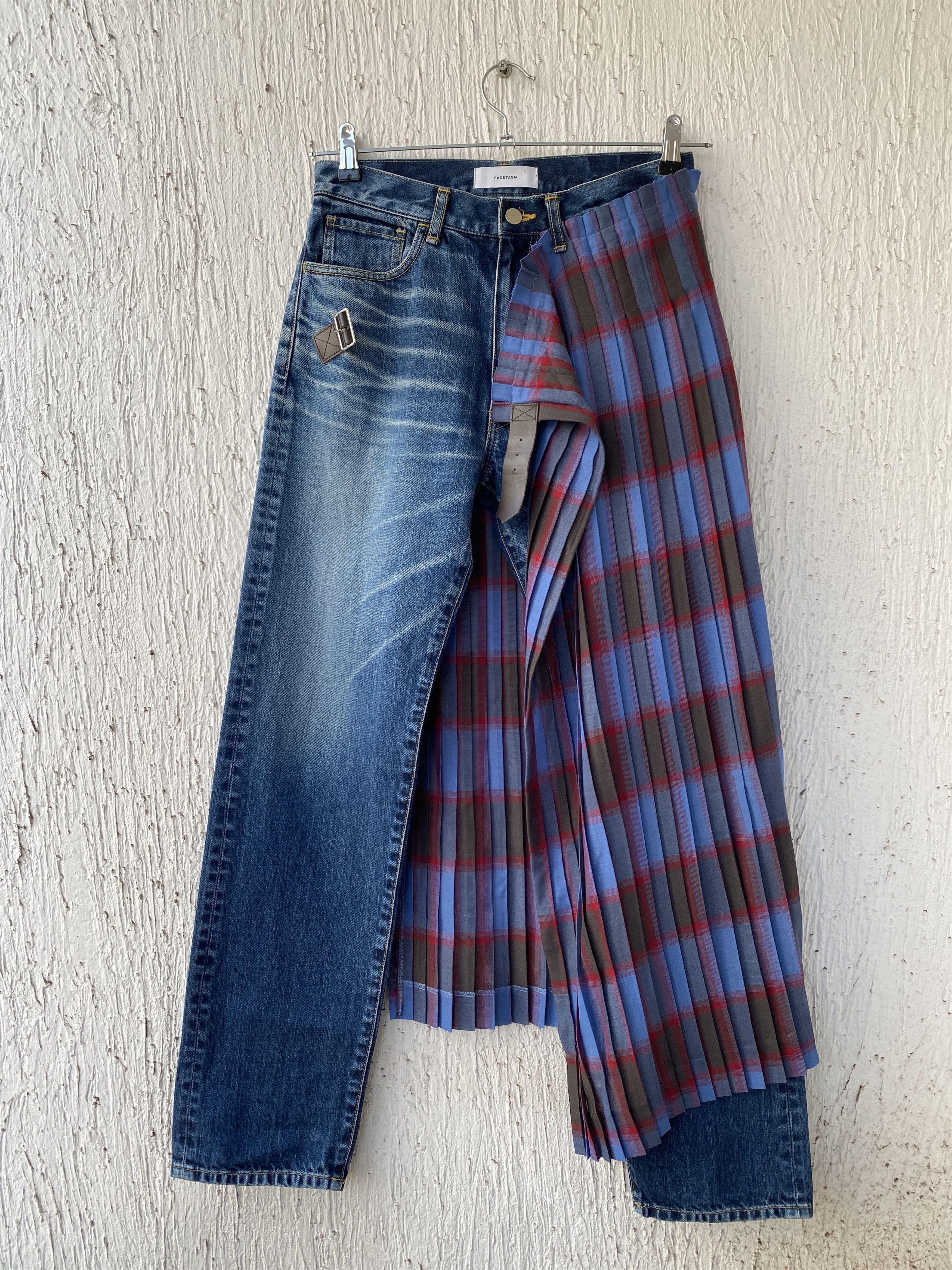 Facetasm BNWOT SS17 runway pleated skirt jeans Size US 28 / EU 44 - 3 Thumbnail