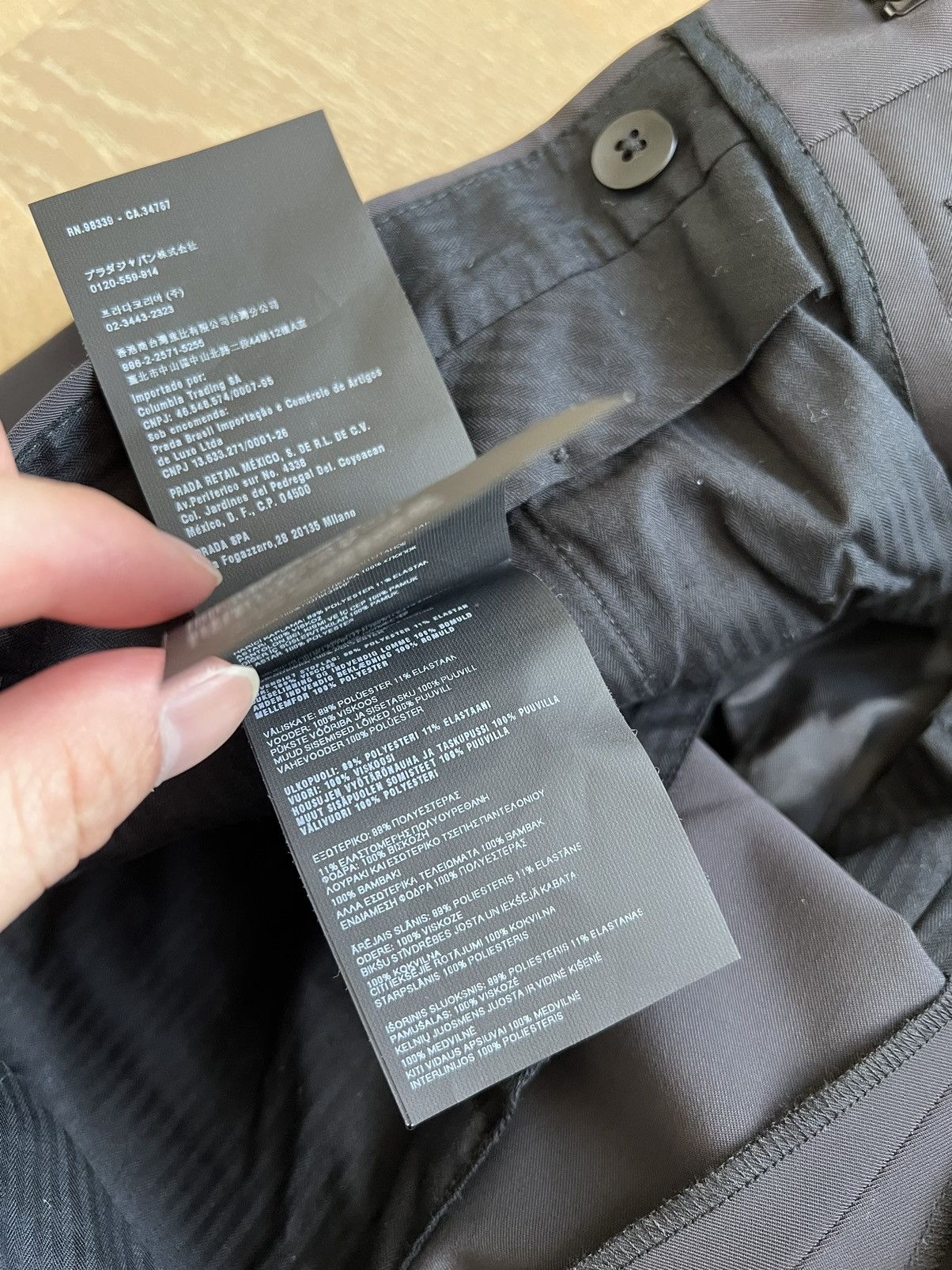 Prada PRADA Pantalone Pants Trousers T44 Fumo Size US 28 / EU 44 - 7 Thumbnail