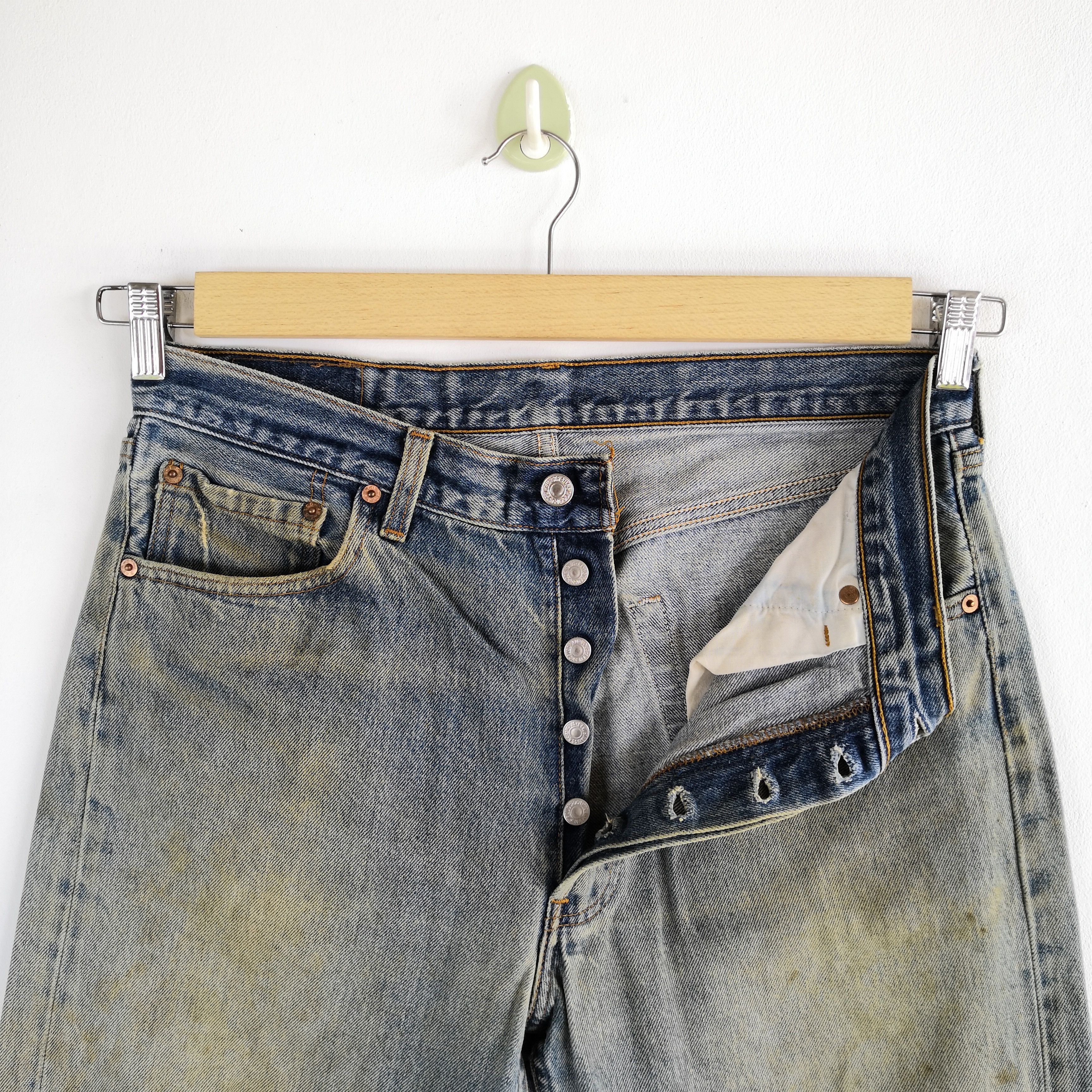 Levi's Vintage Levis 501xx Distressed Jeans Levi's Mud Wash Denim Size US 32 / EU 48 - 8 Thumbnail