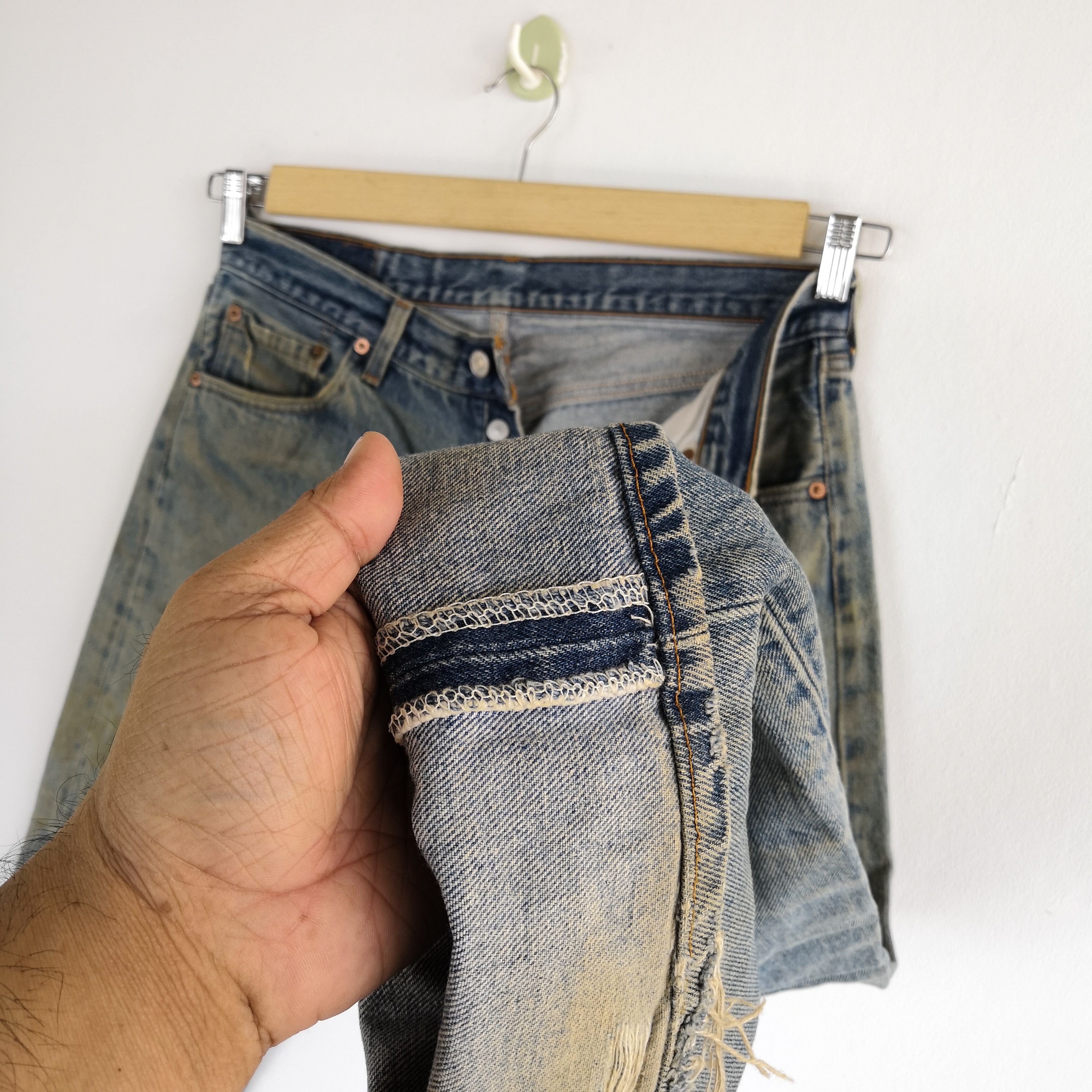 Levi's Vintage Levis 501xx Distressed Jeans Levi's Mud Wash Denim Size US 32 / EU 48 - 10 Thumbnail