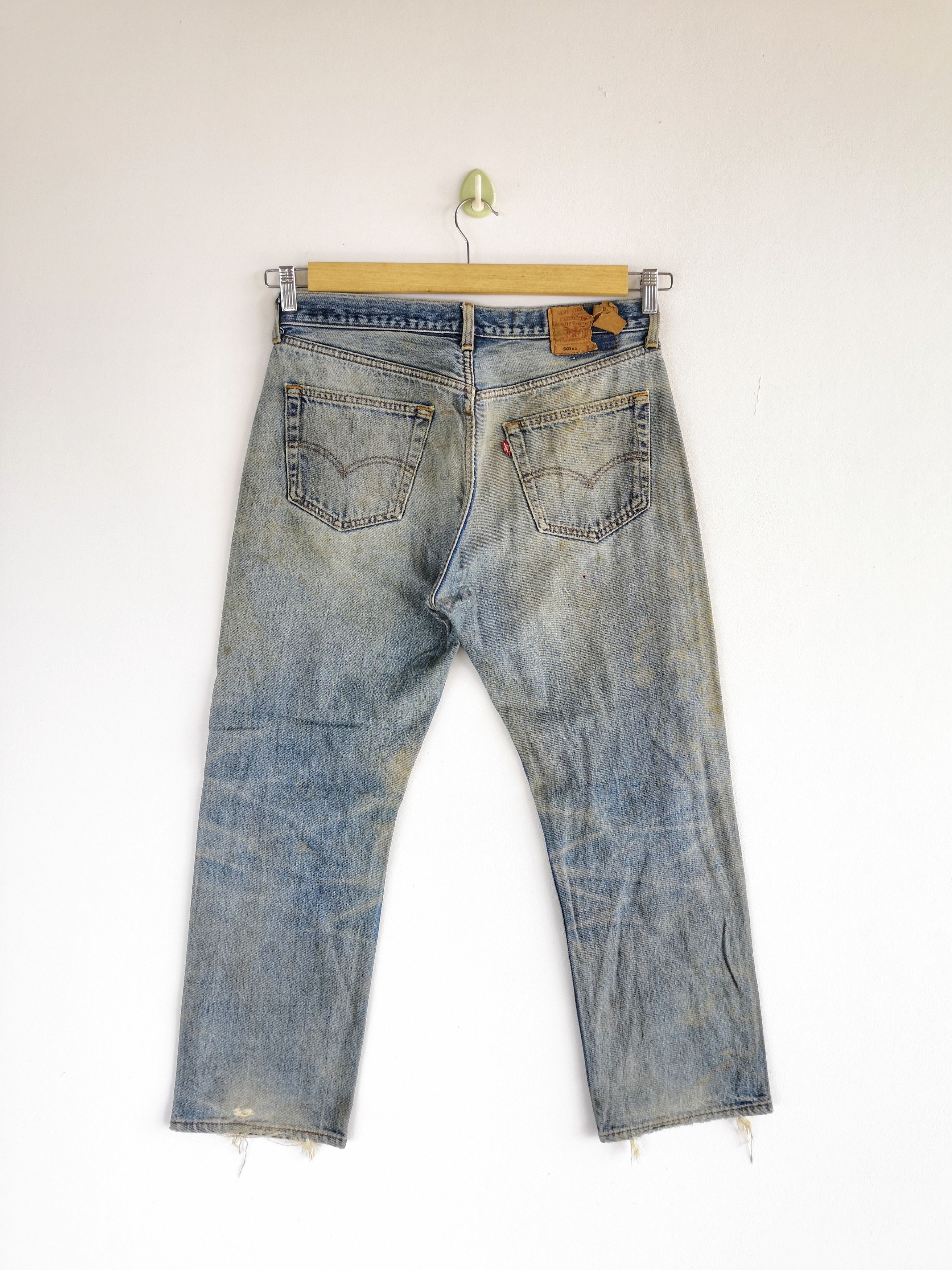 Levi's Vintage Levis 501xx Distressed Jeans Levi's Mud Wash Denim Size US 32 / EU 48 - 2 Thumbnail