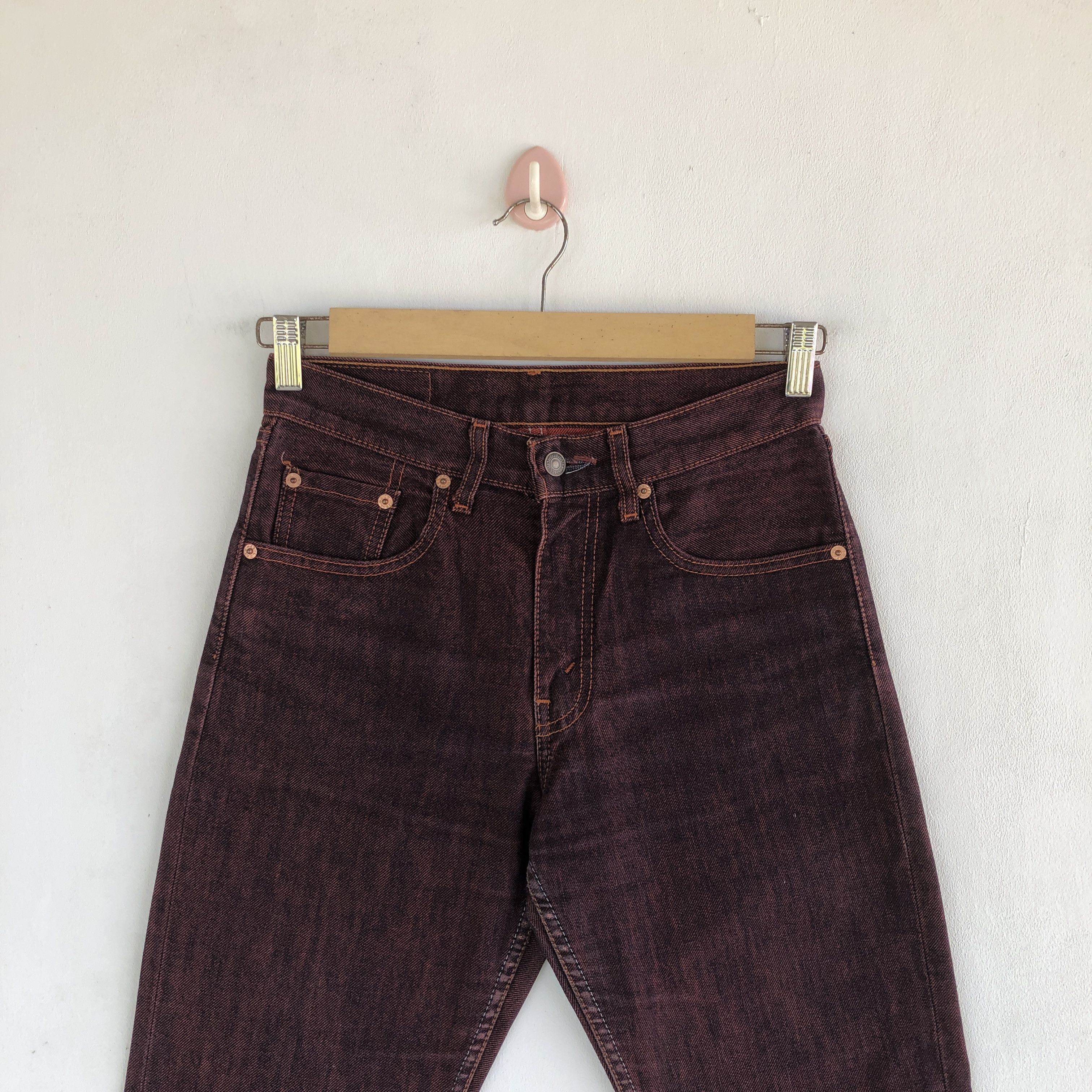 Levi's Vintage Levi's Jeans Purple Flare Levis 550 Denim Pants Size 26" / US 2 / IT 38 - 5 Thumbnail