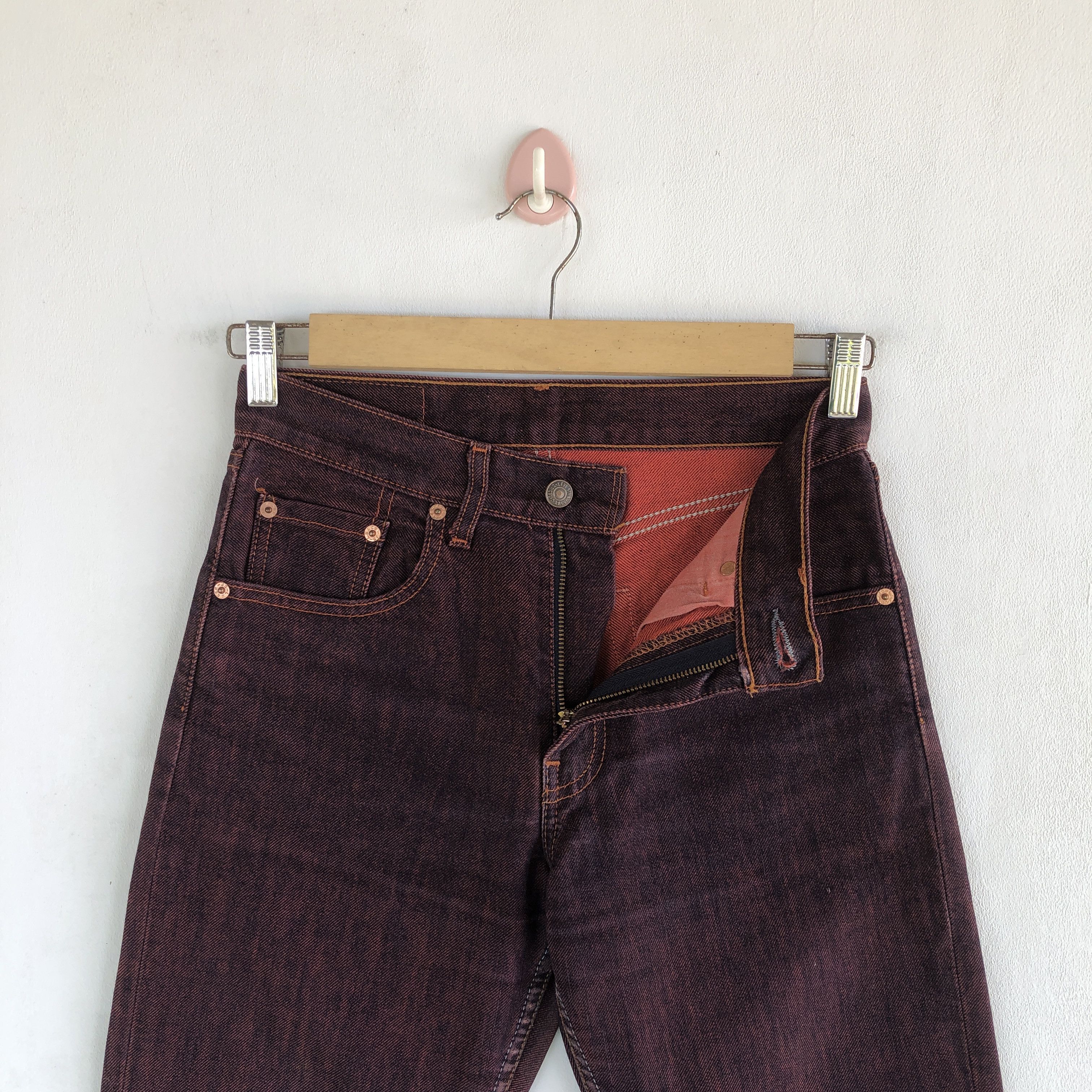 Levi's Vintage Levi's Jeans Purple Flare Levis 550 Denim Pants Size 26" / US 2 / IT 38 - 8 Thumbnail