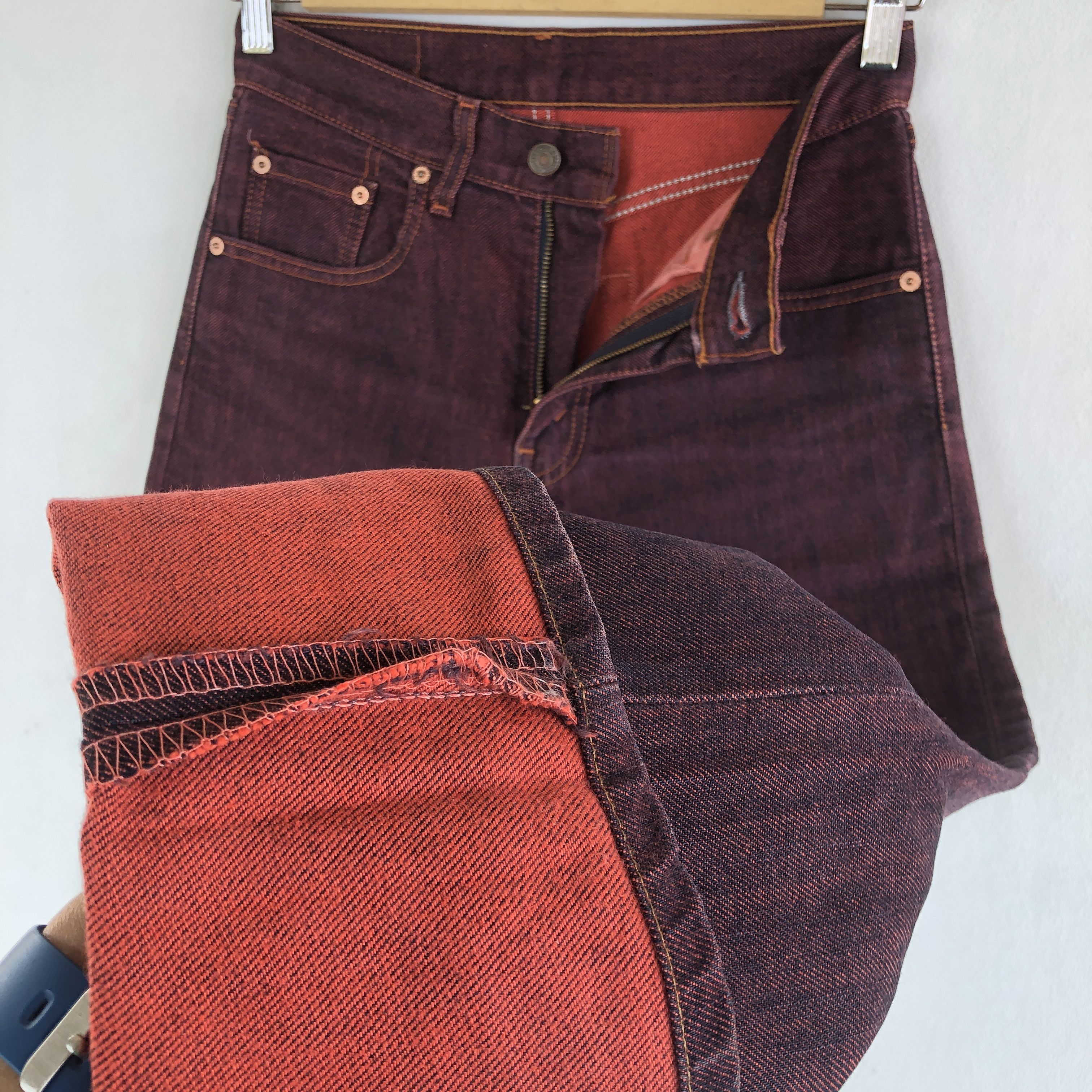 Levi's Vintage Levi's Jeans Purple Flare Levis 550 Denim Pants Size 26" / US 2 / IT 38 - 11 Thumbnail