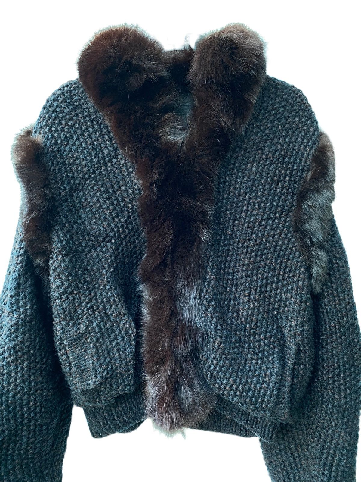 Other UNBRANDED JACKET KNIT FUR JACKET LUXURY STYLE MISSING TAG Size M / US 6-8 / IT 42-44 - 3 Thumbnail
