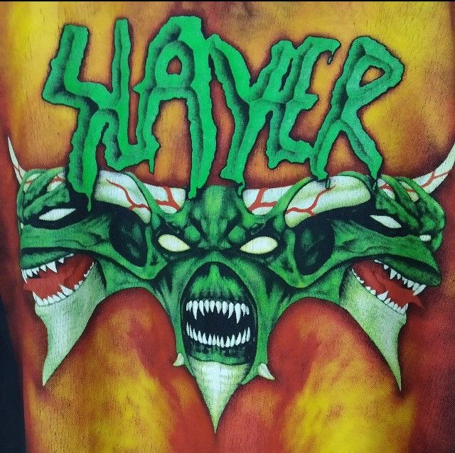 Band Tees Vintage SLAYER Band Metal Rock T-shirt Size US XL / EU 56 / 4 - 4 Thumbnail