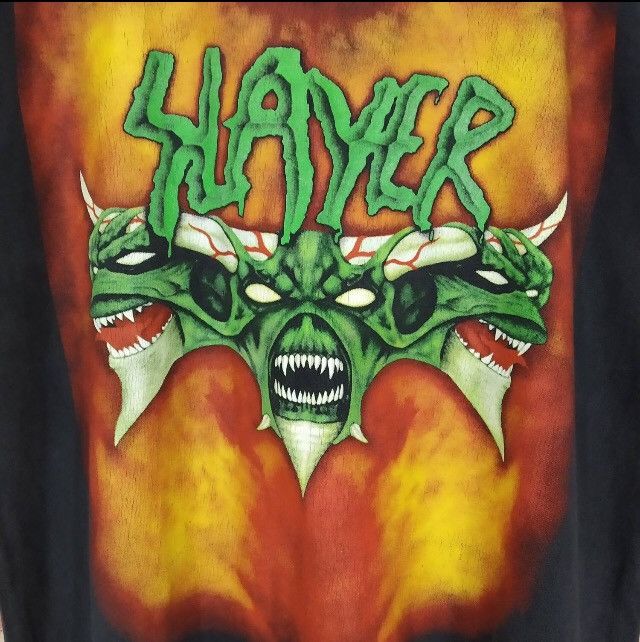Band Tees Vintage SLAYER Band Metal Rock T-shirt Size US XL / EU 56 / 4 - 3 Thumbnail