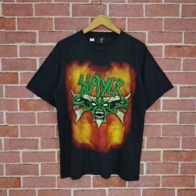 Band Tees Vintage SLAYER Band Metal Rock T-shirt Size US XL / EU 56 / 4 - 1 Thumbnail