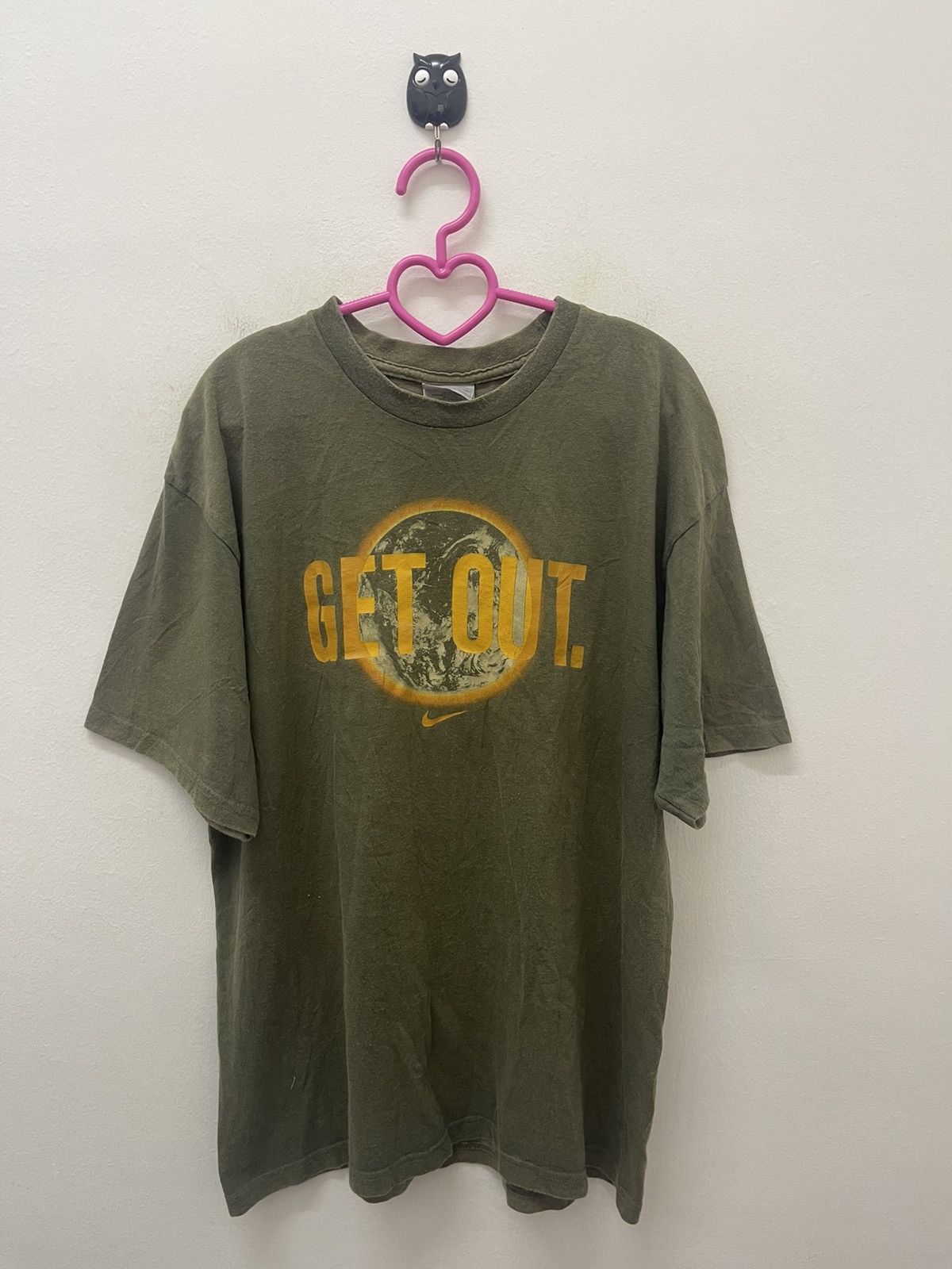 Nike Rare Vintage NIKE Get Out Spell Out Size US M / EU 48-50 / 2 - 1 Thumbnail