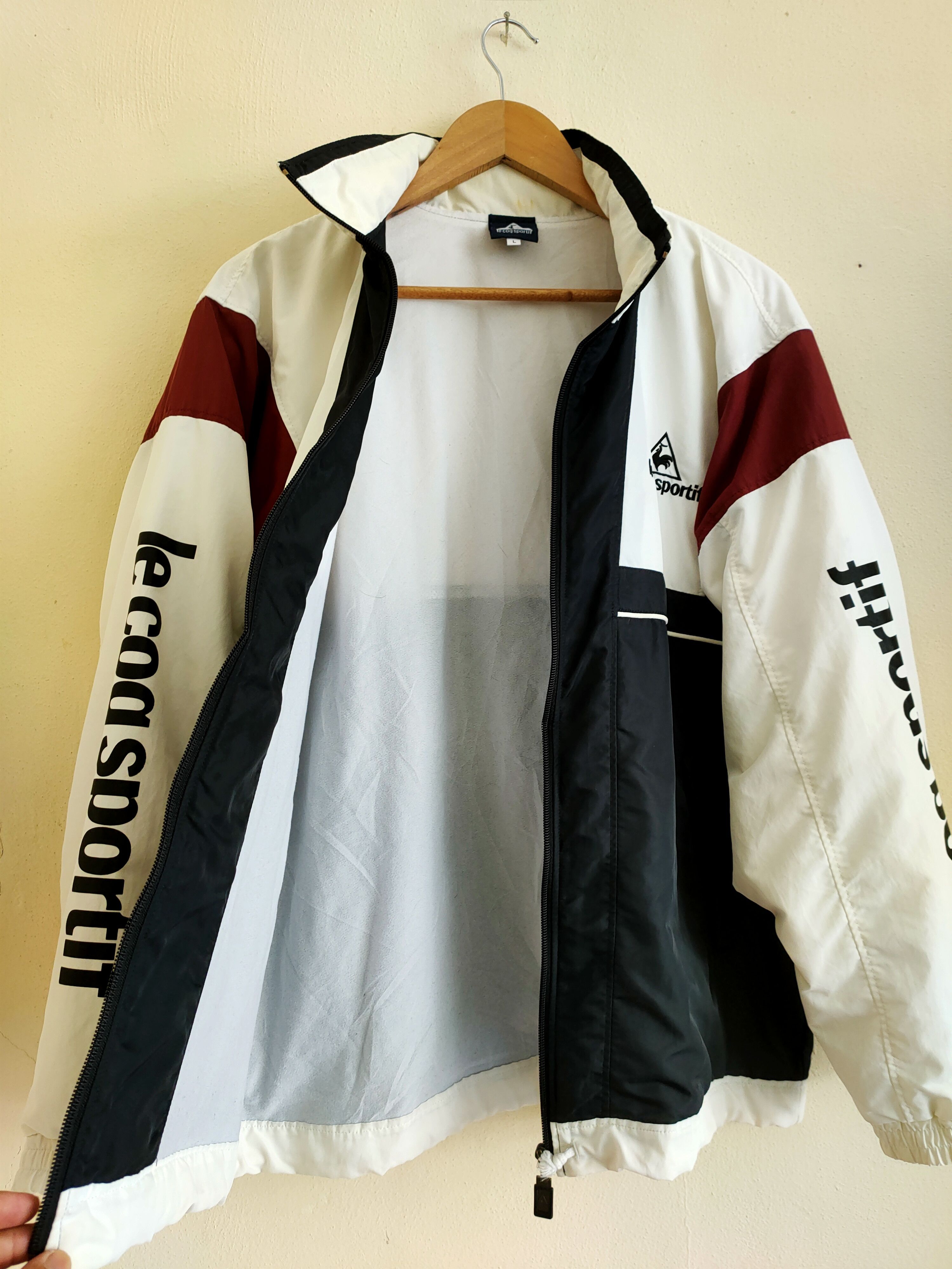 Le Coq Sportif Vintage Windbreaker Le Coq Sportif Jacket Size US L / EU 52-54 / 3 - 3 Thumbnail
