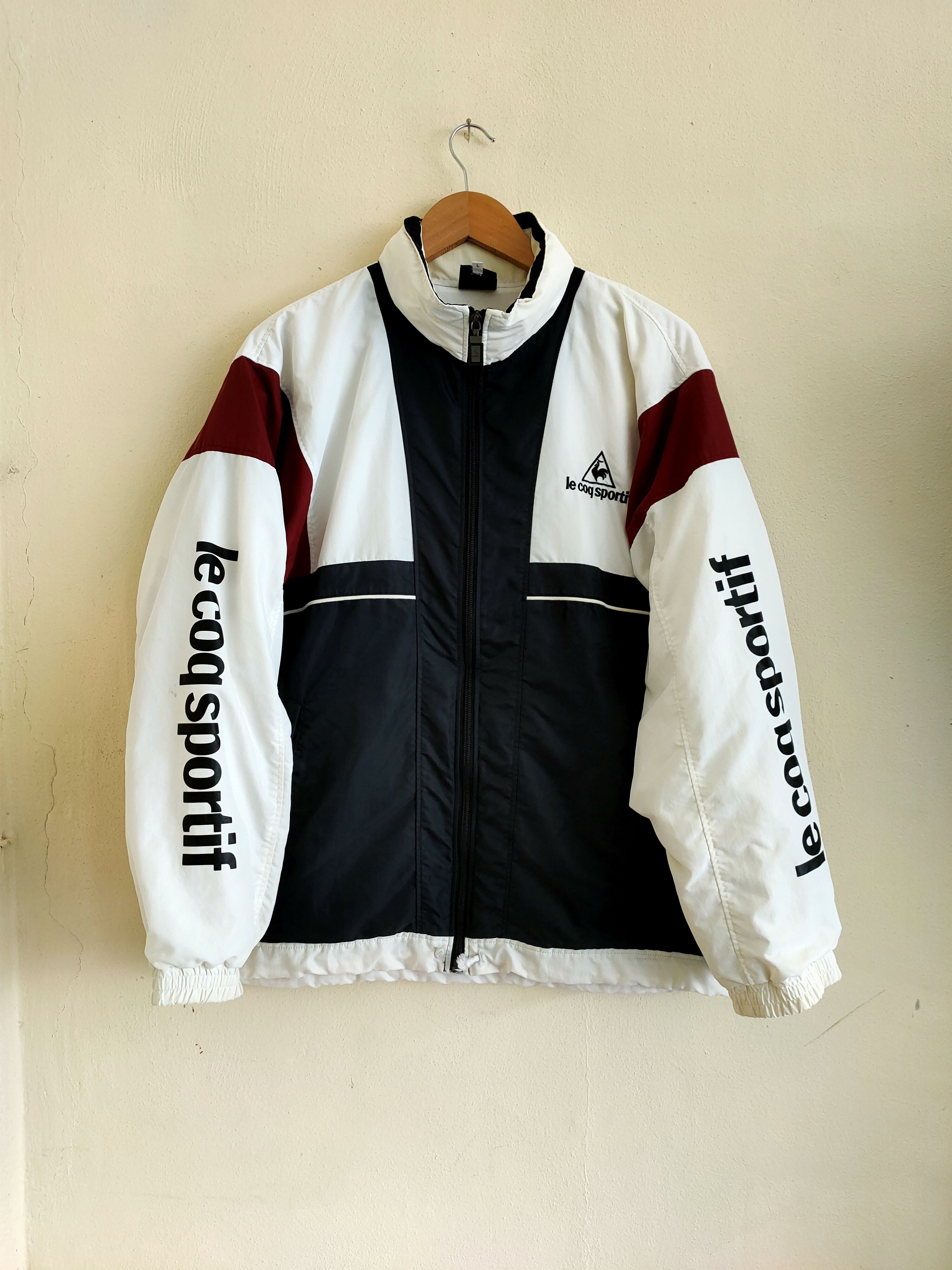 Le Coq Sportif Vintage Windbreaker Le Coq Sportif Jacket Size US L / EU 52-54 / 3 - 1 Thumbnail
