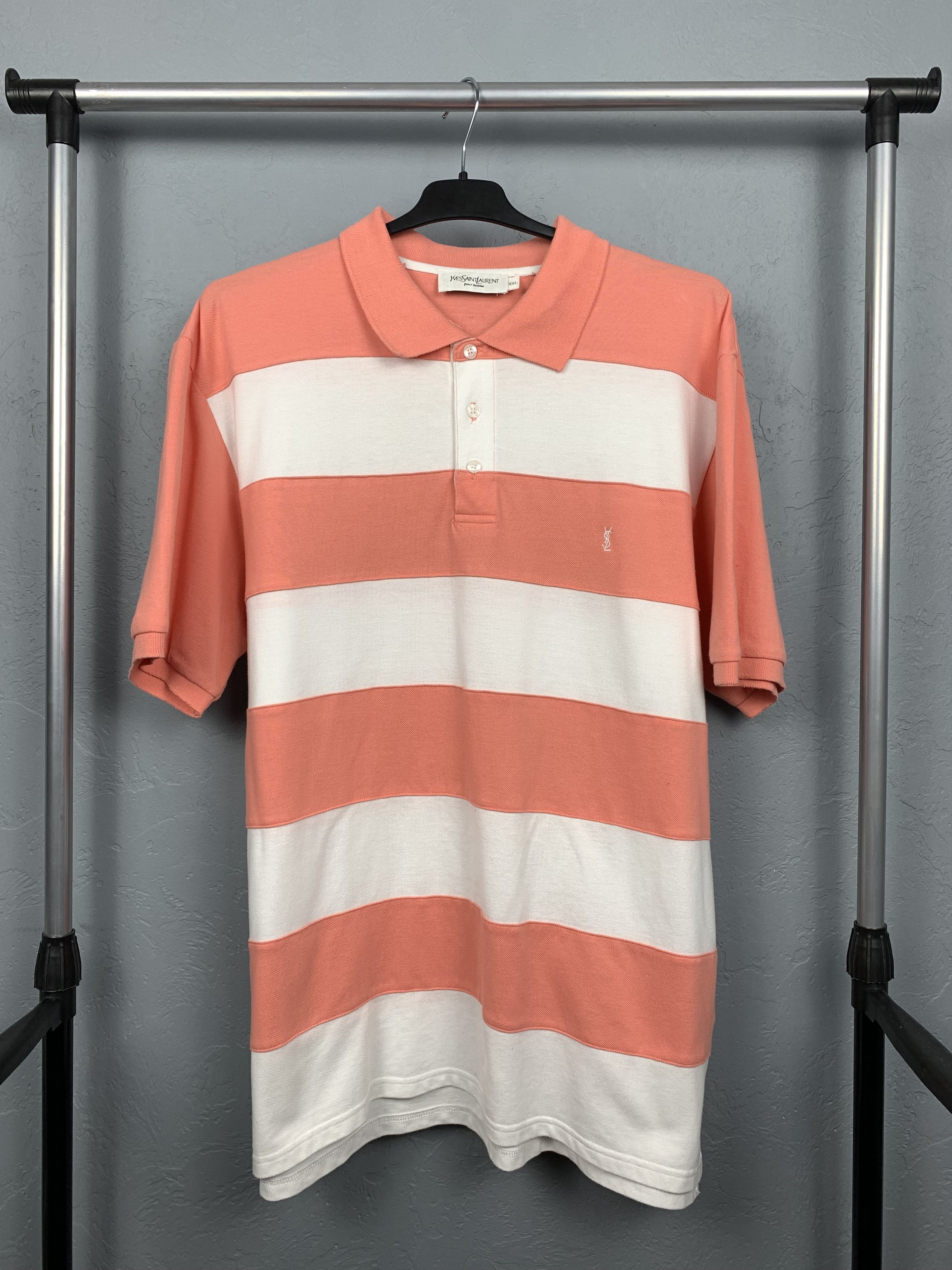 Vintage × Yves Saint Laurent Yves Saint Laurent YSL Mens Polo Shirt Size US XL / EU 56 / 4 - 1 Thumbnail