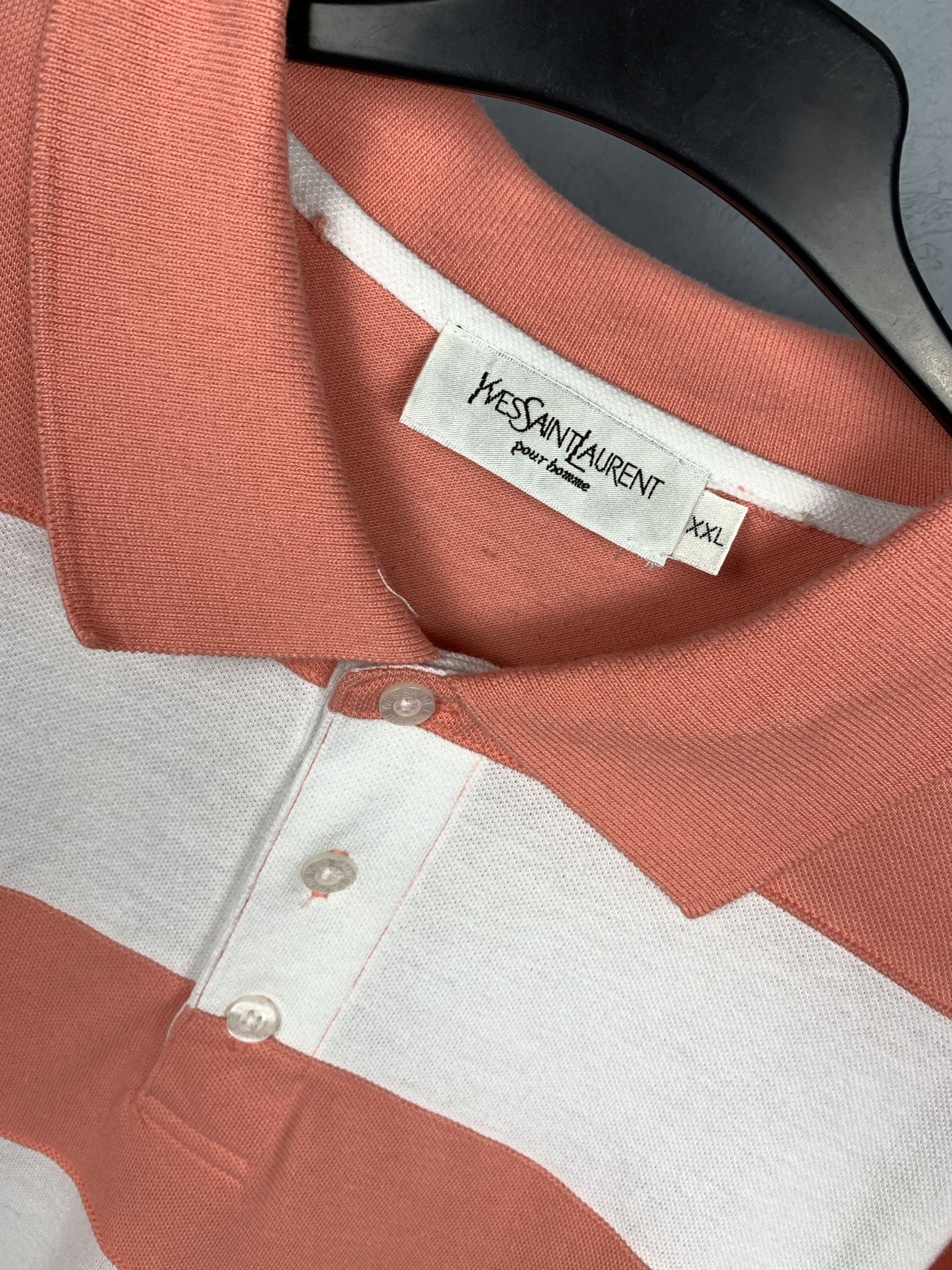Vintage × Yves Saint Laurent Yves Saint Laurent YSL Mens Polo Shirt Size US XL / EU 56 / 4 - 3 Thumbnail