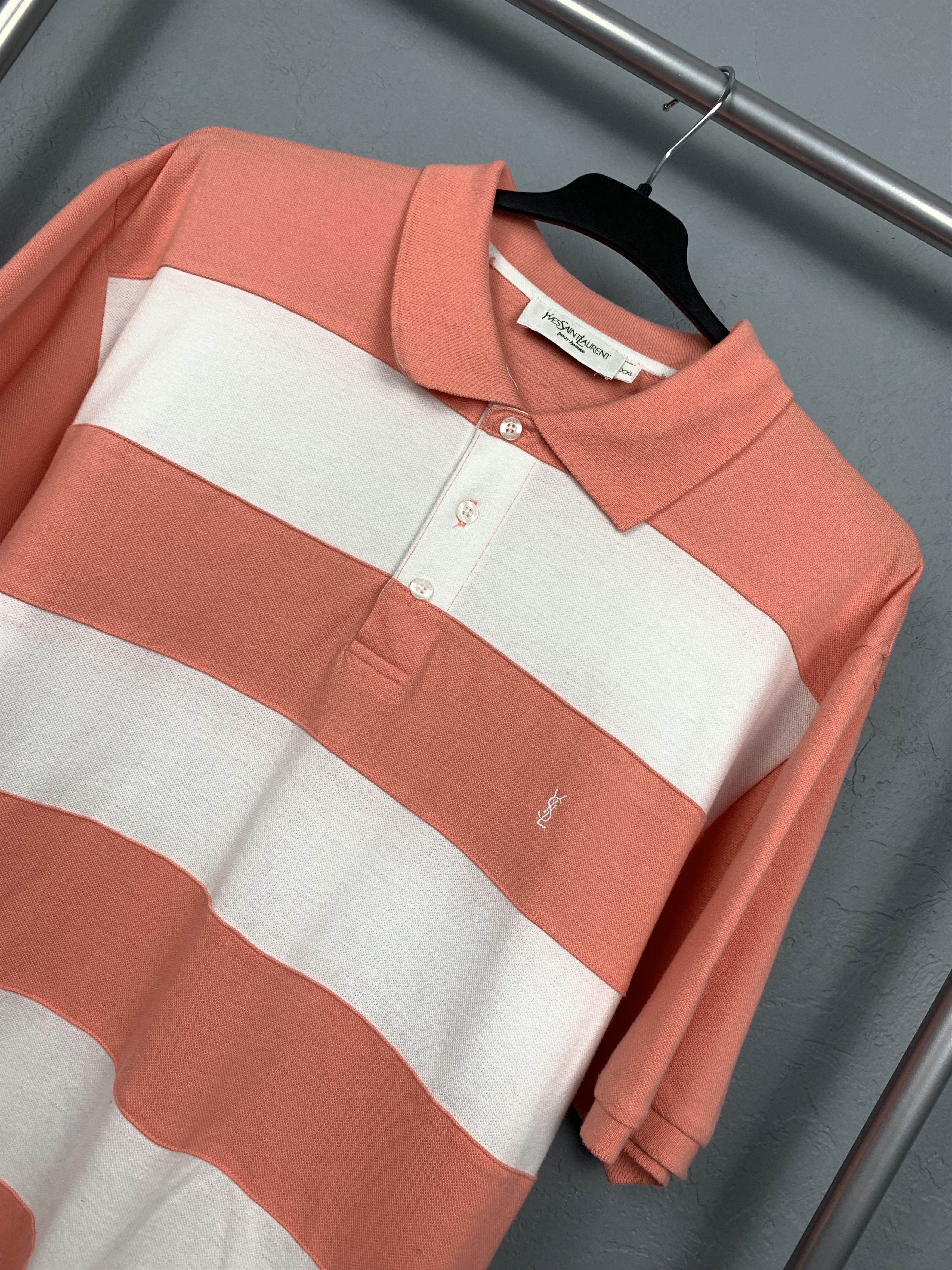 Vintage × Yves Saint Laurent Yves Saint Laurent YSL Mens Polo Shirt Size US XL / EU 56 / 4 - 2 Thumbnail