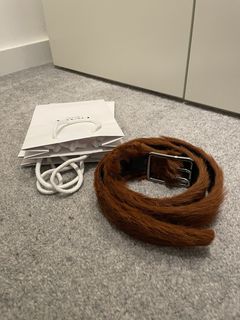 Prada Fur Belt | Grailed