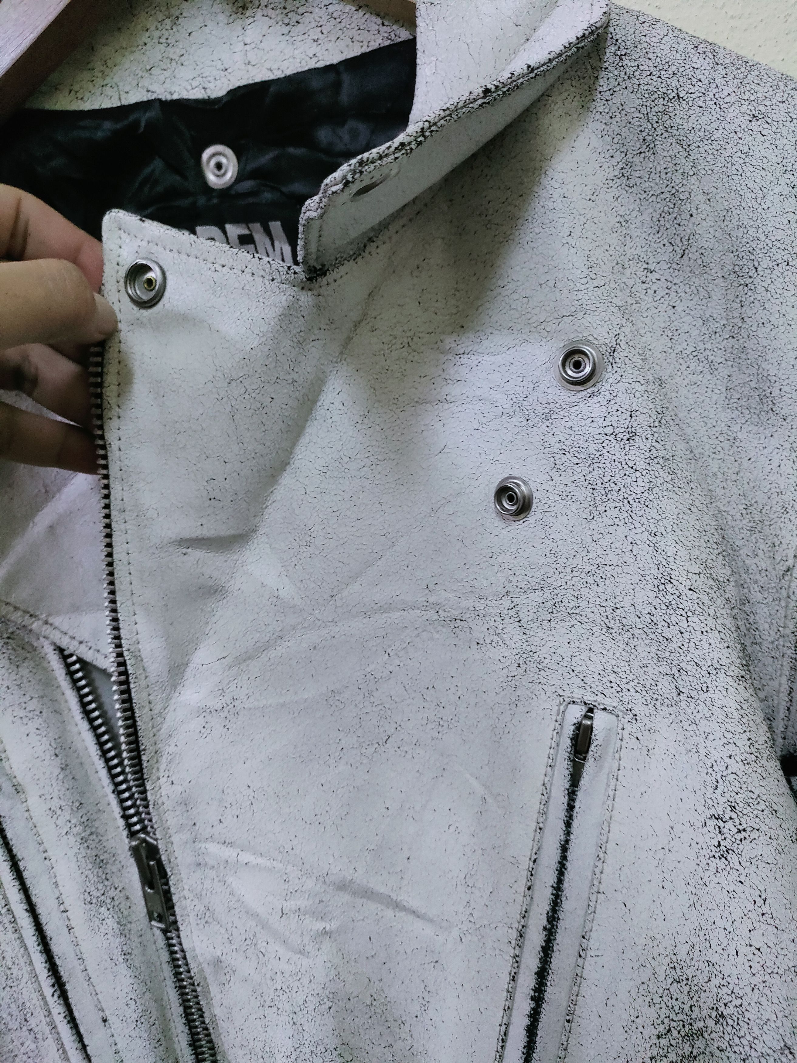PPFM × The Smiths 🔥 Steals 🔥 PPFM Double Collar Biker Leather Jacket Size US M / EU 48-50 / 2 - 9 Thumbnail