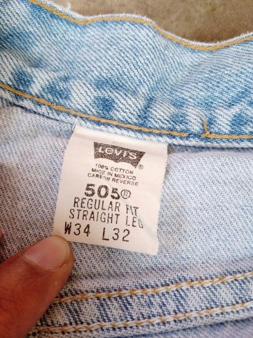 Levi's Vintage Levi's Jeans 505 Regular Straight Leg Denim 34x32 Size US 34 / EU 50 - 8 Thumbnail