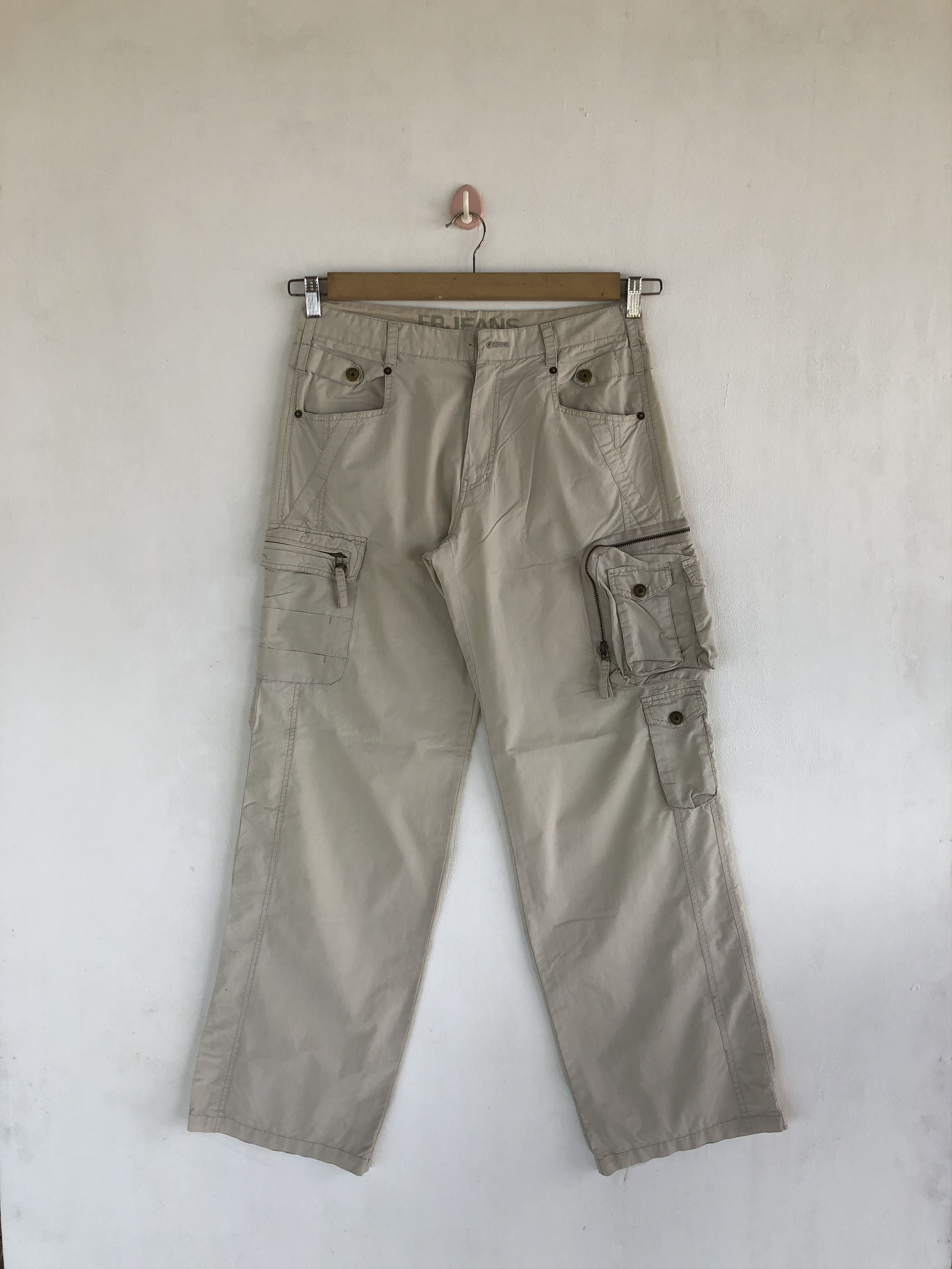 Japanese Brand × Vintage FRJ Jeans Cargo Pants Multi Pocket Gas Mask Cargo Trousers Size US 30 / EU 46 - 1 Thumbnail