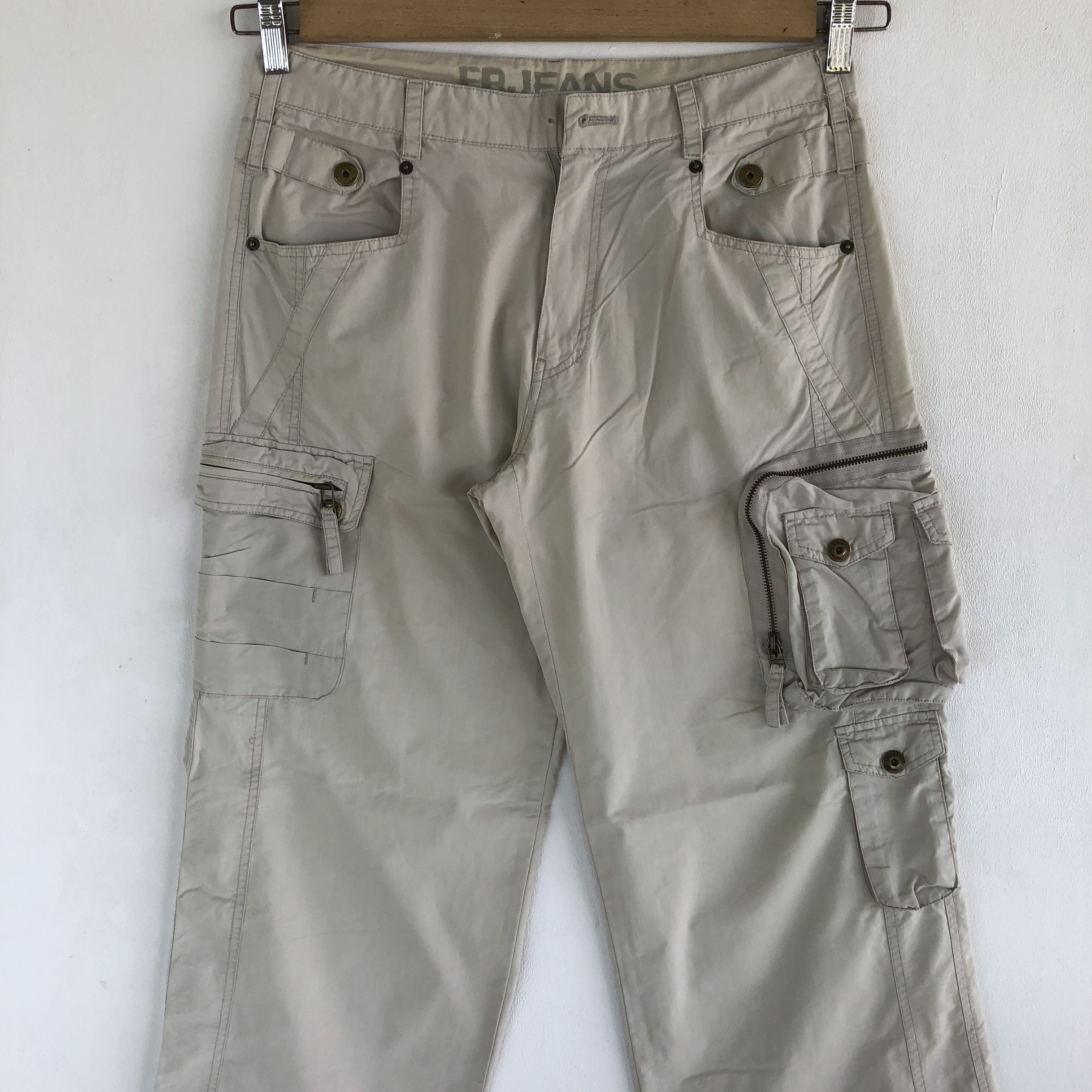 Japanese Brand × Vintage FRJ Jeans Cargo Pants Multi Pocket Gas Mask Cargo Trousers Size US 30 / EU 46 - 5 Thumbnail