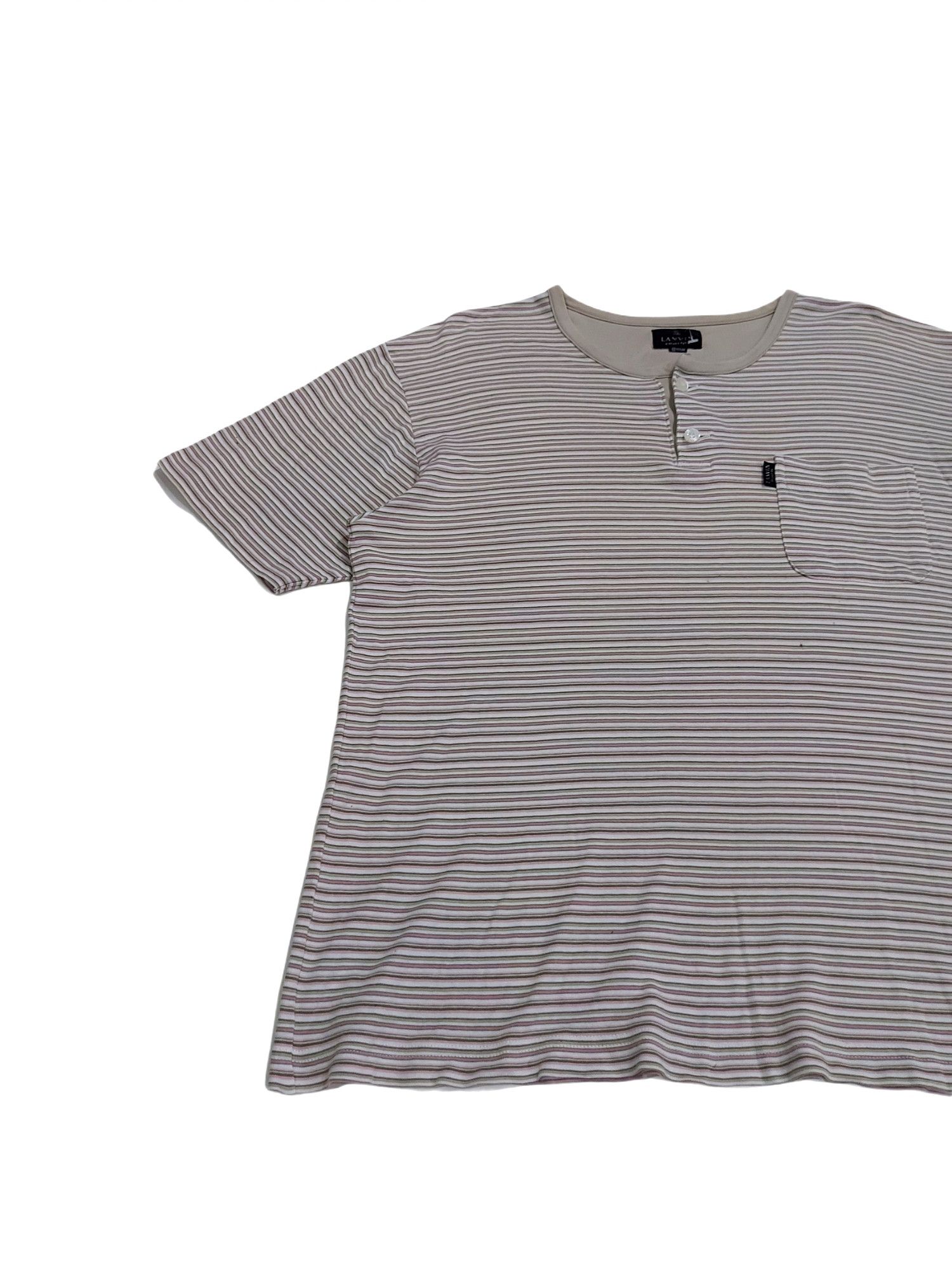 Lanvin RARE! LANVIN PARIS DESIGNER STRIPED POCKET HENLEY Size US M / EU 48-50 / 2 - 3 Thumbnail