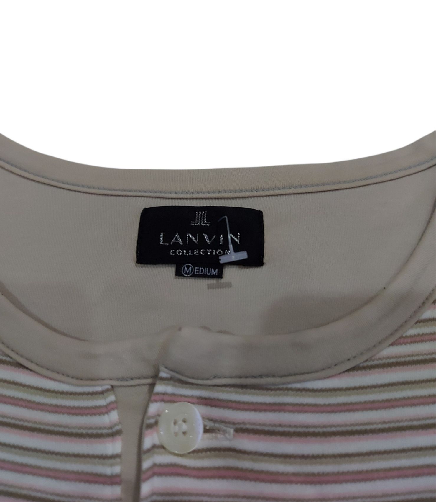Lanvin RARE! LANVIN PARIS DESIGNER STRIPED POCKET HENLEY Size US M / EU 48-50 / 2 - 7 Thumbnail