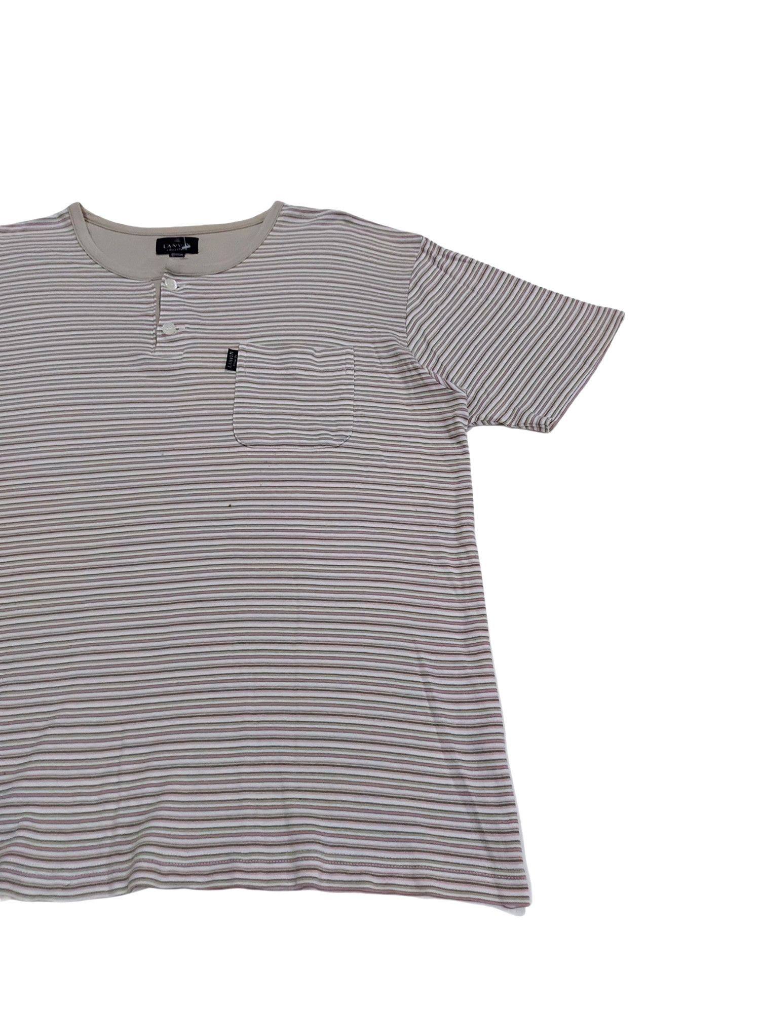 Lanvin RARE! LANVIN PARIS DESIGNER STRIPED POCKET HENLEY Size US M / EU 48-50 / 2 - 2 Thumbnail