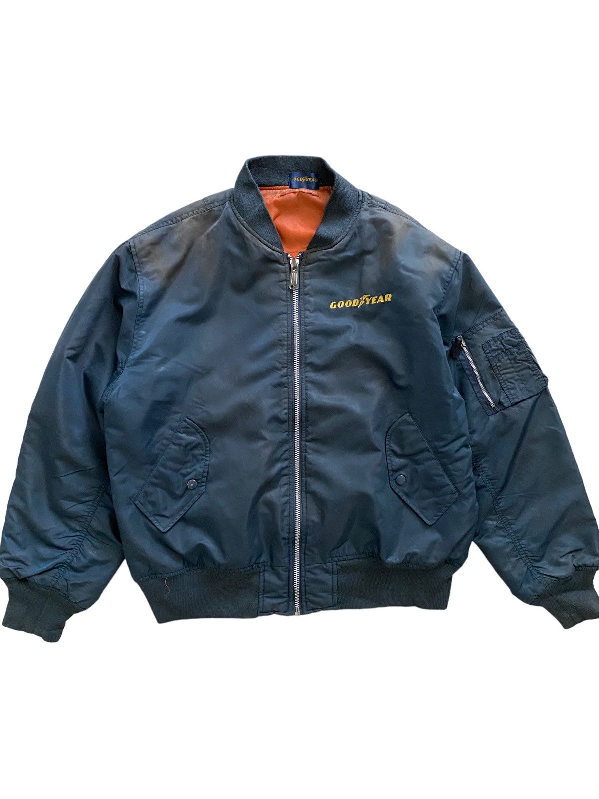 Japanese Brand × Vintage vintage Good Year Ma-1 bomber jacket faded Colour vintage Size US L / EU 52-54 / 3 - 4 Thumbnail