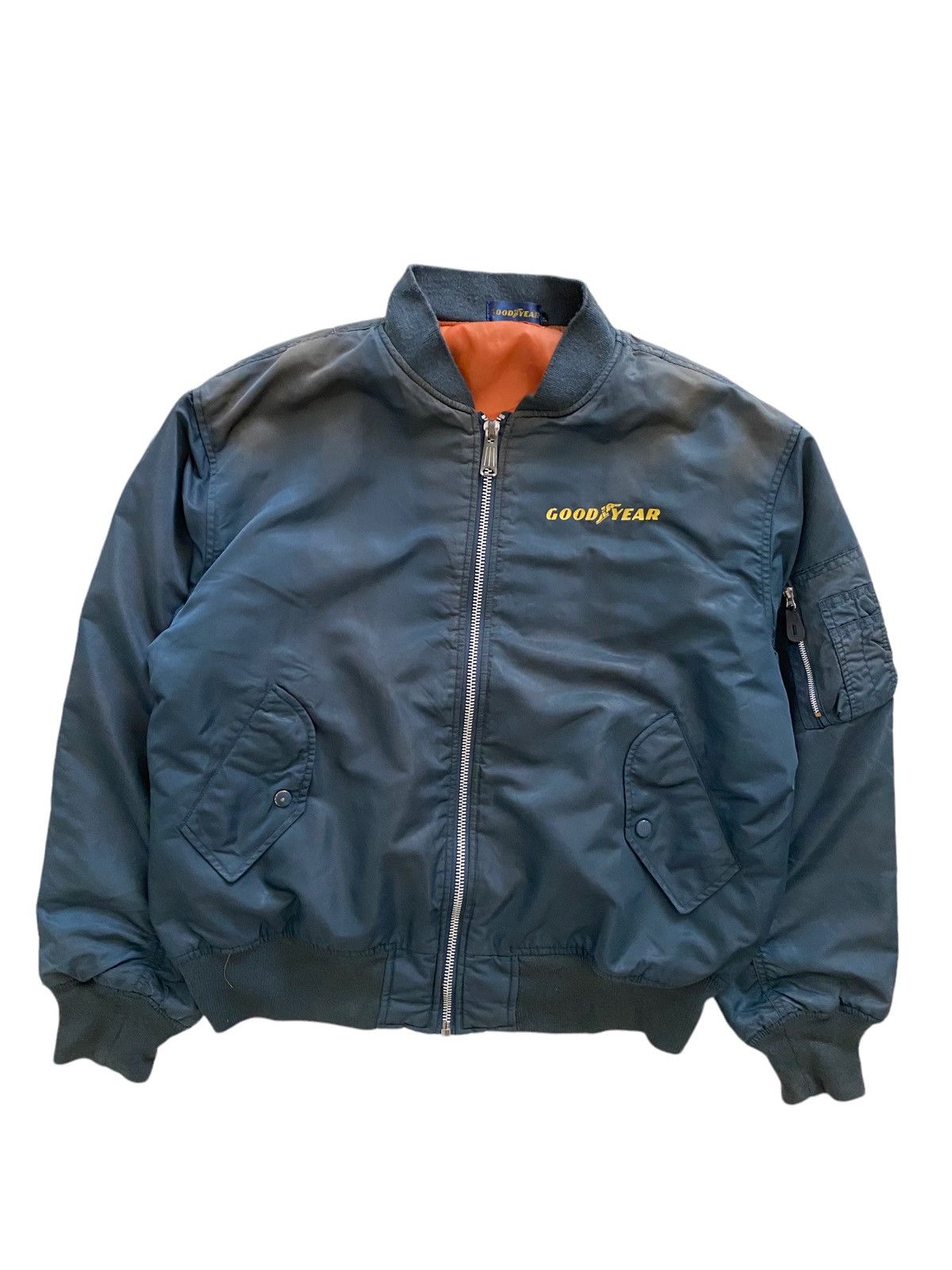Japanese Brand × Vintage vintage Good Year Ma-1 bomber jacket faded Colour vintage Size US L / EU 52-54 / 3 - 15 Thumbnail
