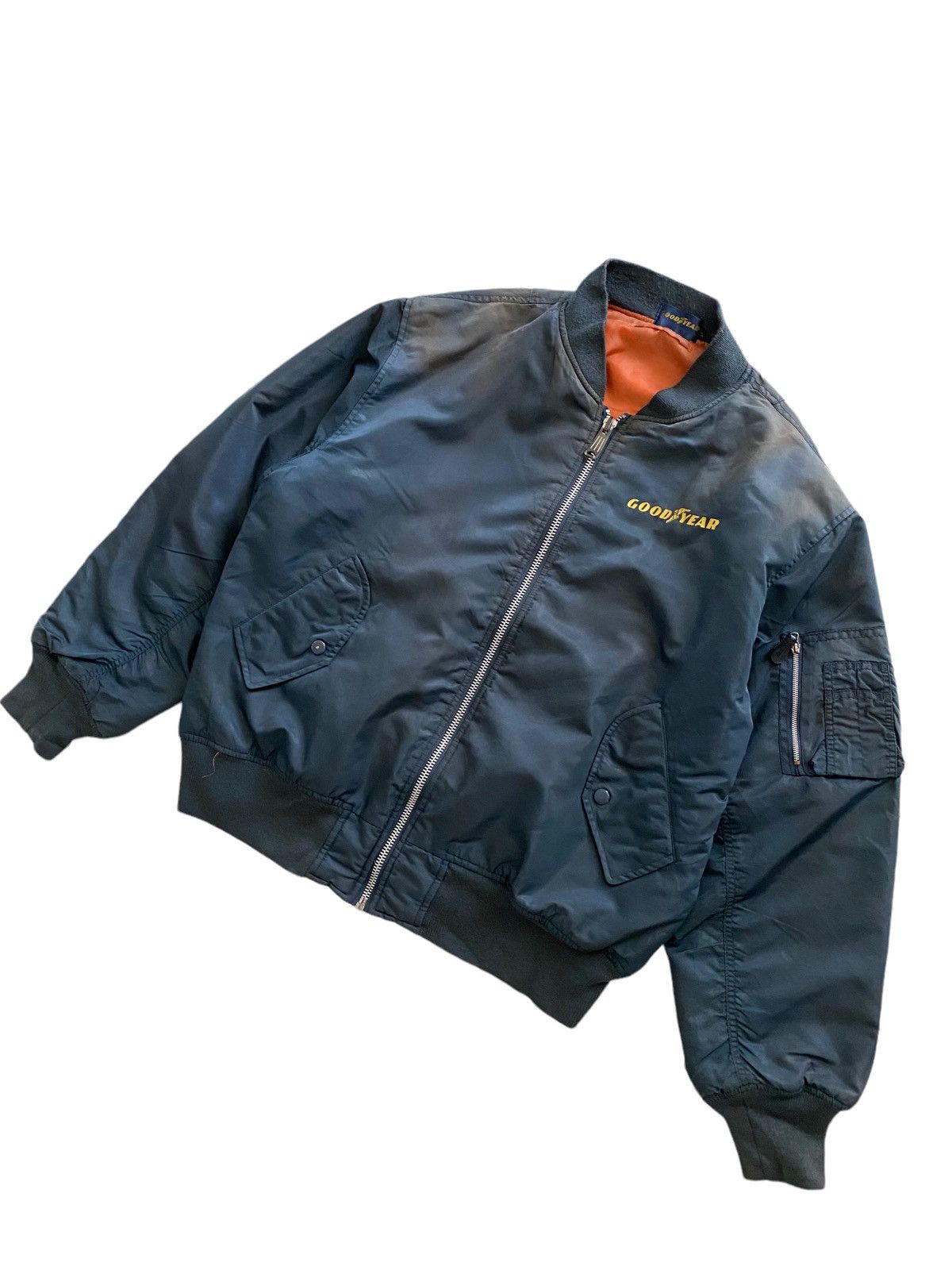 Japanese Brand × Vintage vintage Good Year Ma-1 bomber jacket faded Colour vintage Size US L / EU 52-54 / 3 - 5 Thumbnail