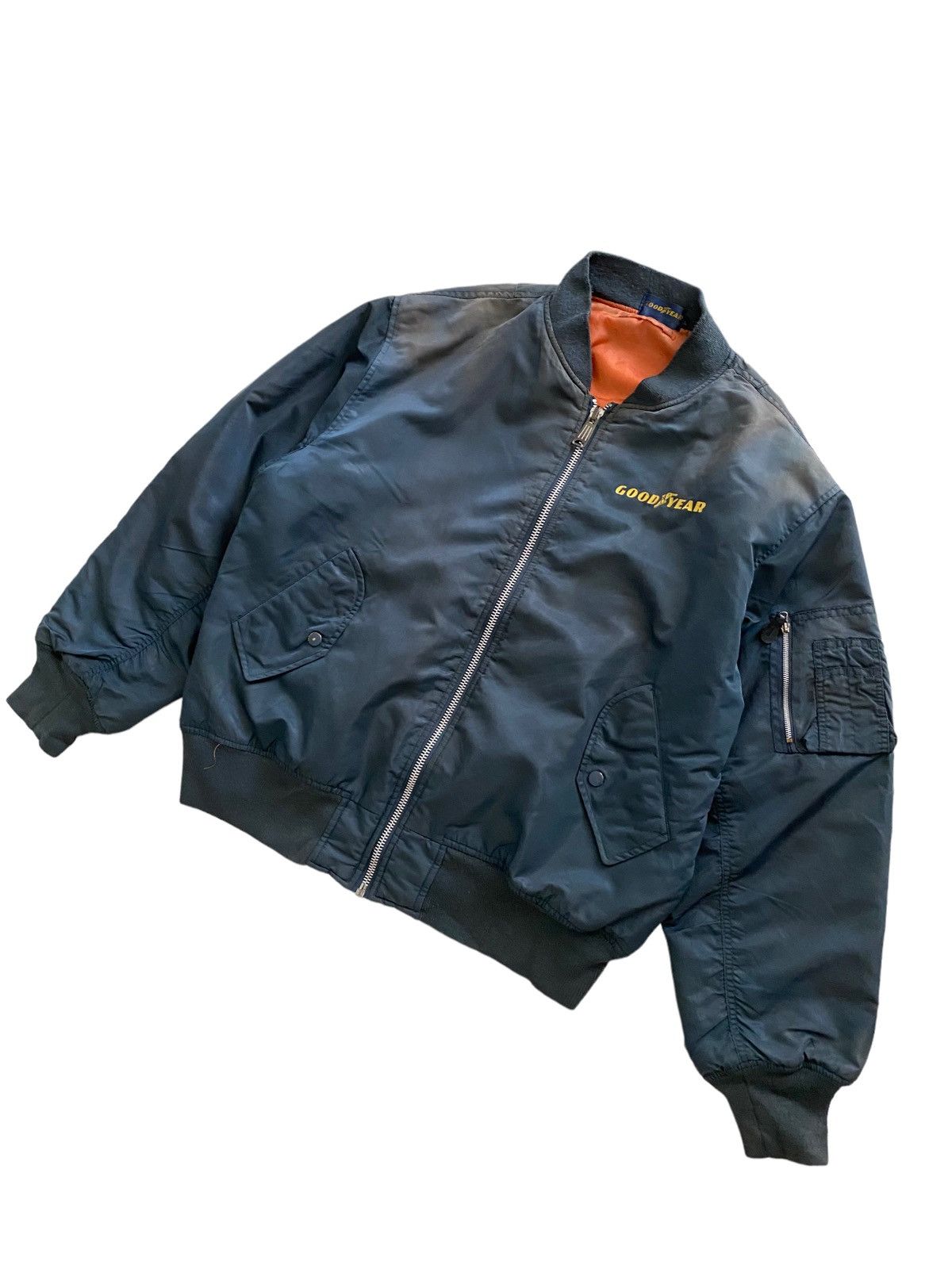 Japanese Brand × Vintage vintage Good Year Ma-1 bomber jacket faded Colour vintage Size US L / EU 52-54 / 3 - 9 Thumbnail