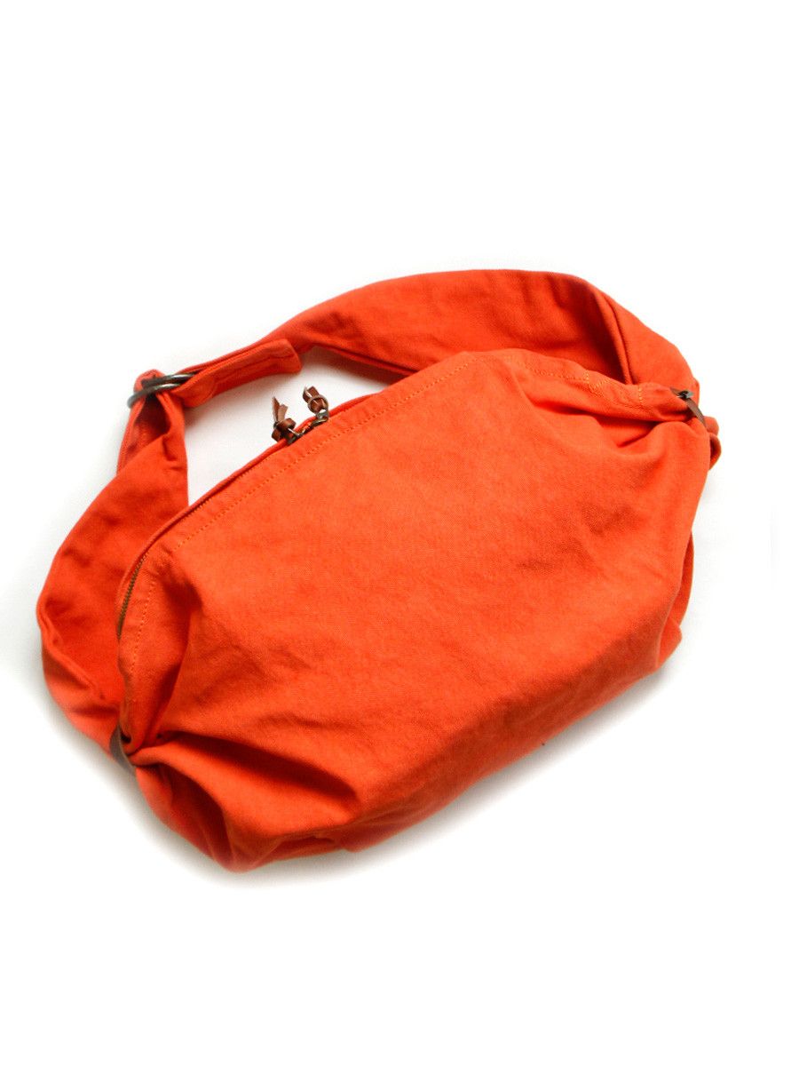 image of Kapital No. 6 Canvas Snufkin Bag Sacosh in Orange, Men's