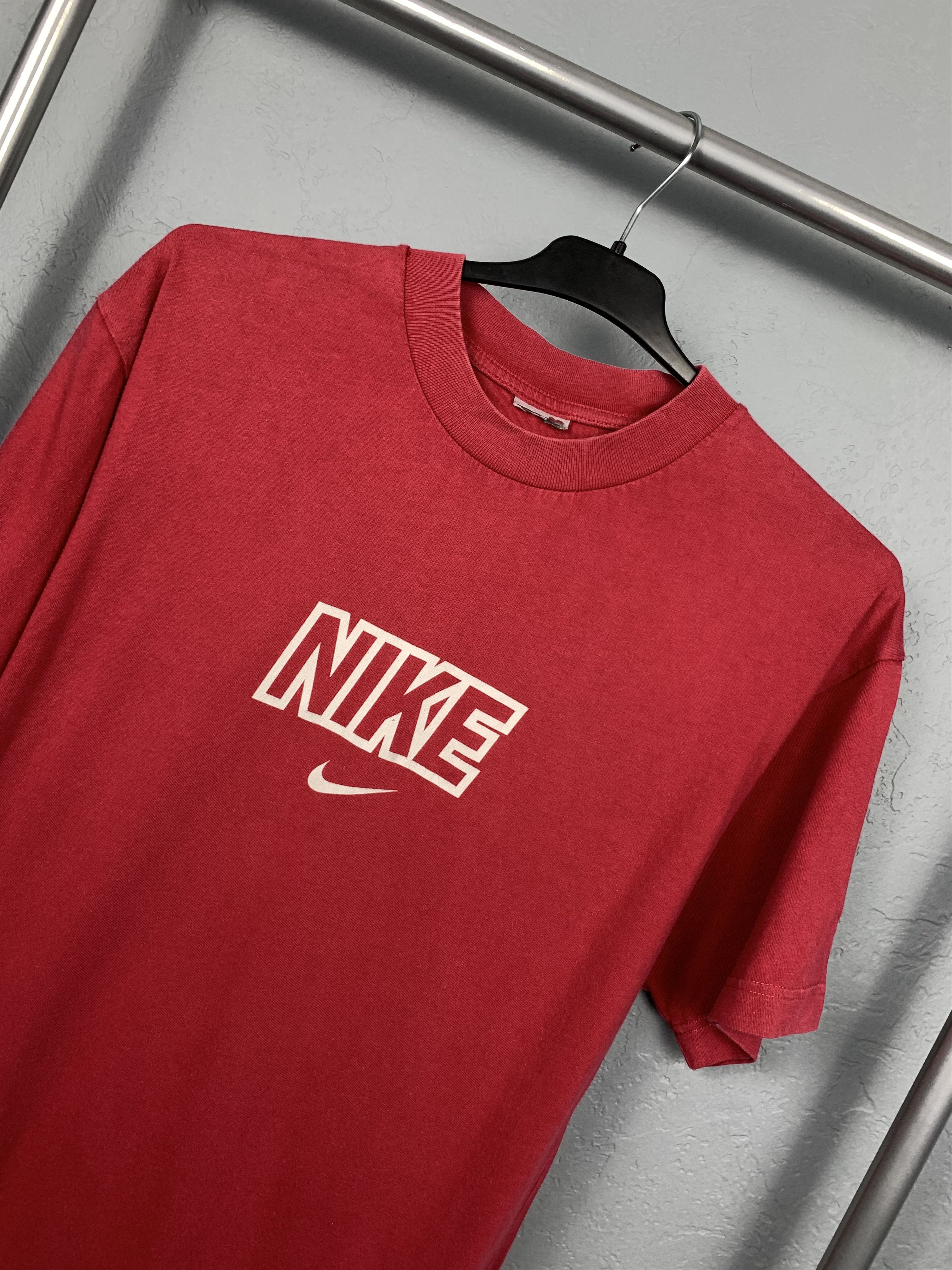 Nike × Vintage 90s Vintage Nike Mens T-Shirt Tee Size US M / EU 48-50 / 2 - 2 Thumbnail