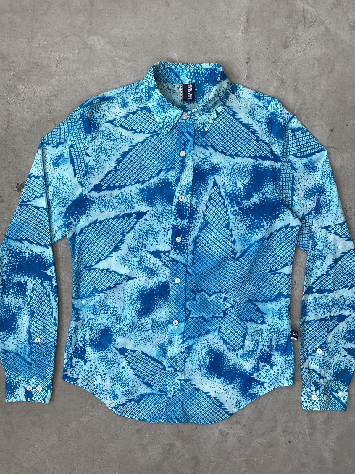 Jean Paul Gaultier Jean Paul Gaultier Weed Psychedelic Shirt Size US L / EU 52-54 / 3 - 3 Thumbnail