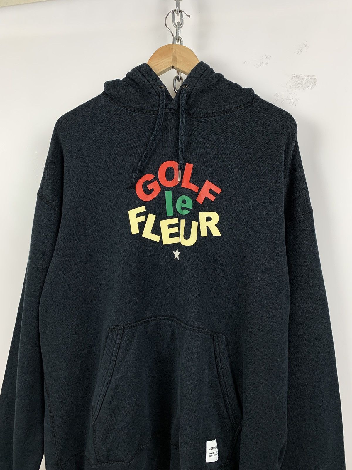 Converse Converse x Golf Wang Golf Le Fleure Faded Black Hoodie Size US L / EU 52-54 / 3 - 3 Thumbnail