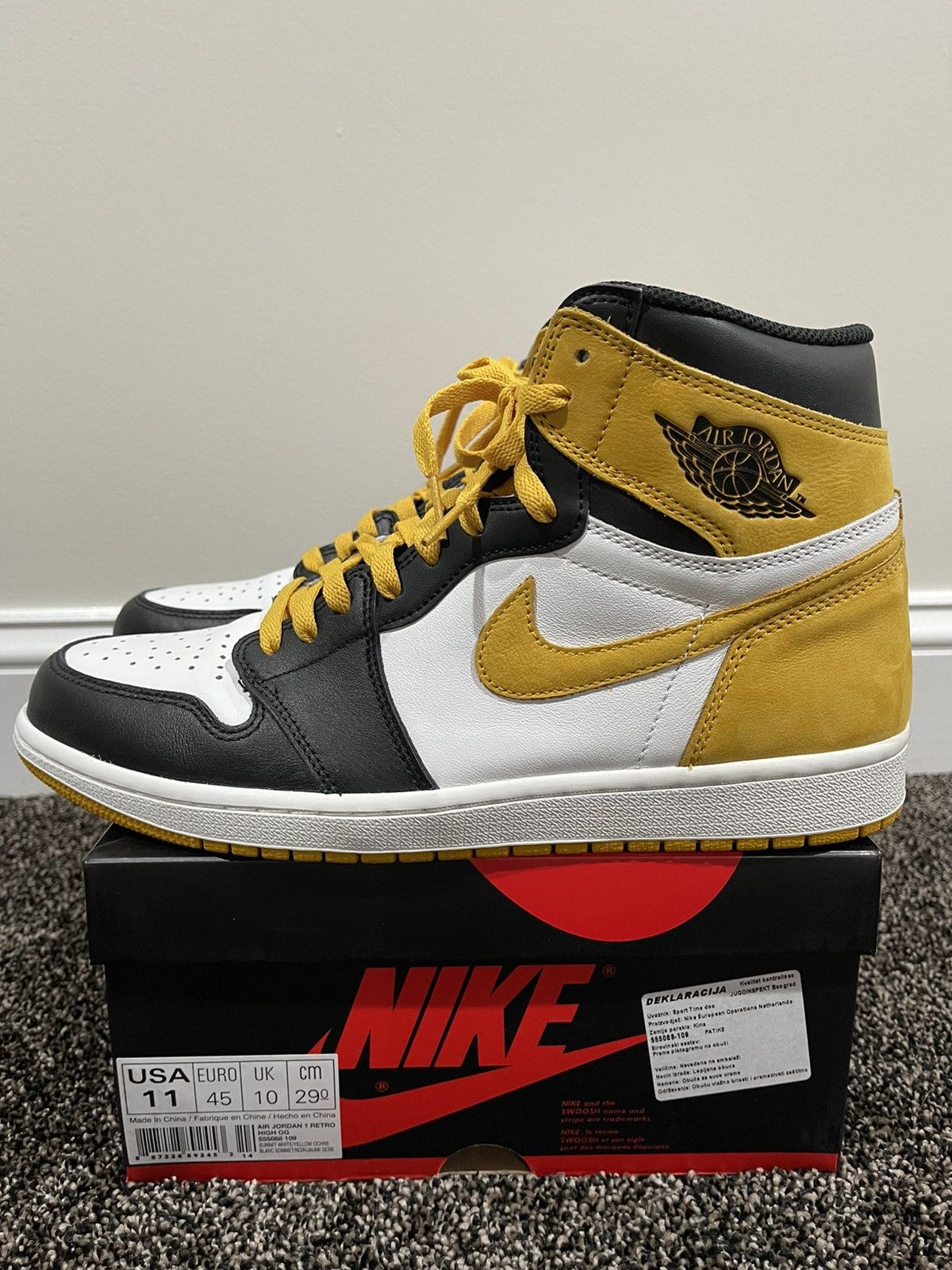 Air Jordan Retro High OG Yellow Ochre 2018